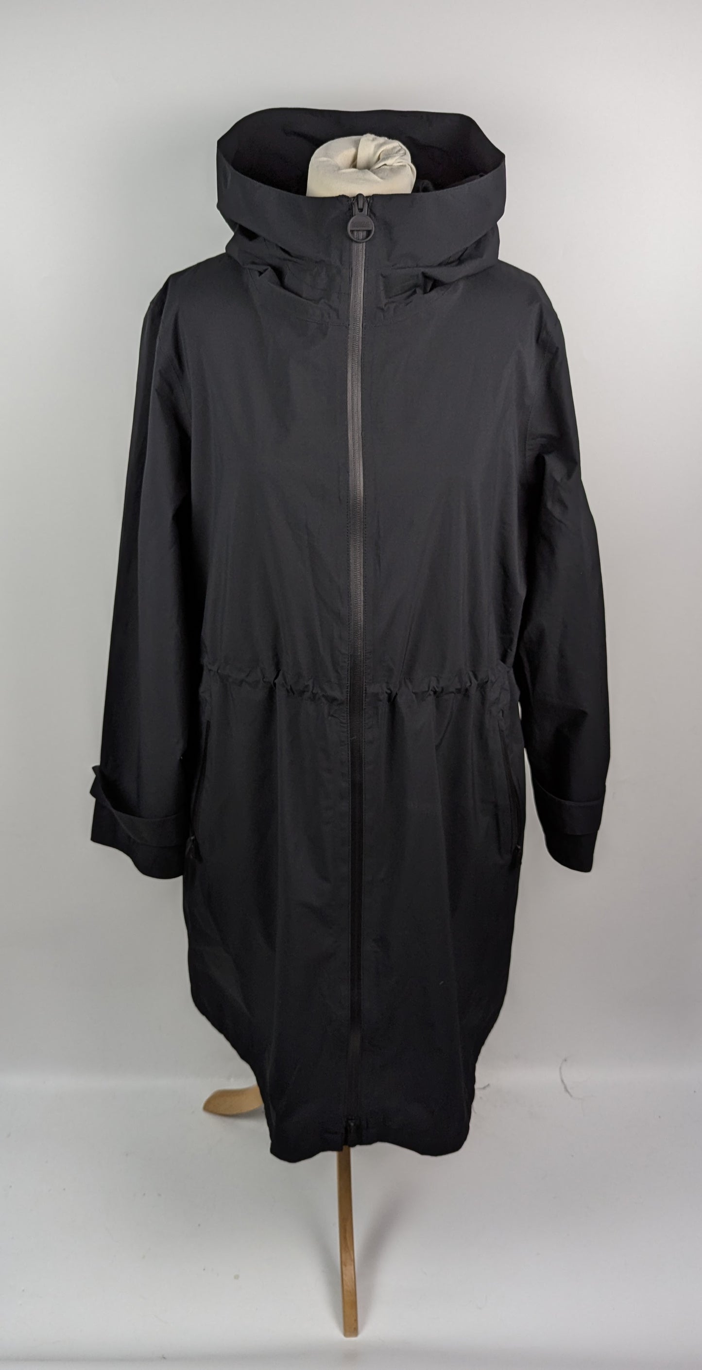 Barbour International Longline Kyra Waterproof Jacket - Black