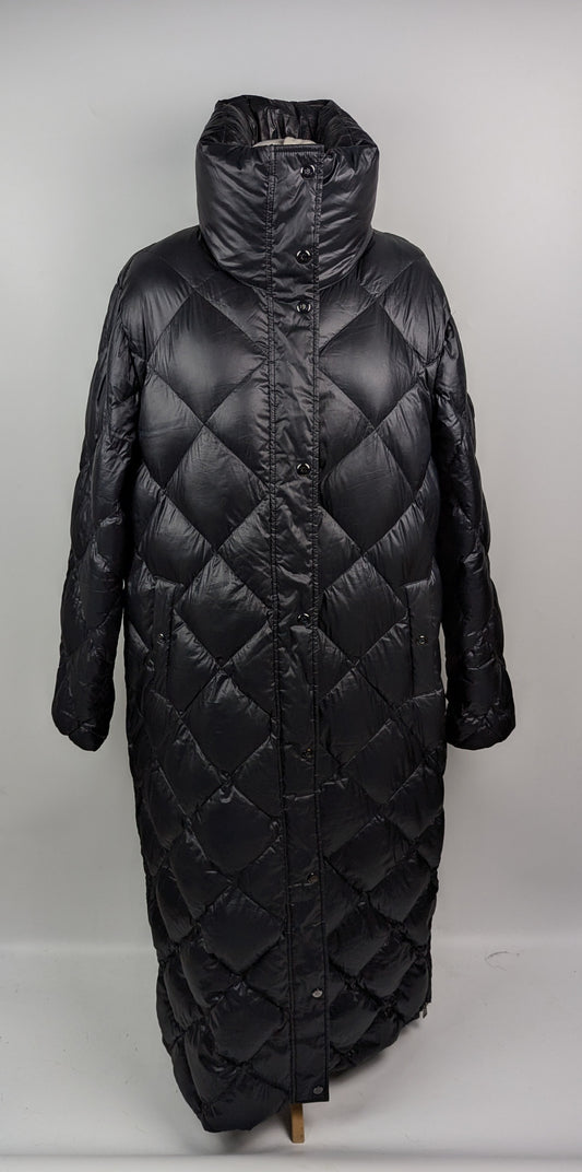 Lauren by Ralph Lauren Long Dimond Puffer Jacket - Black