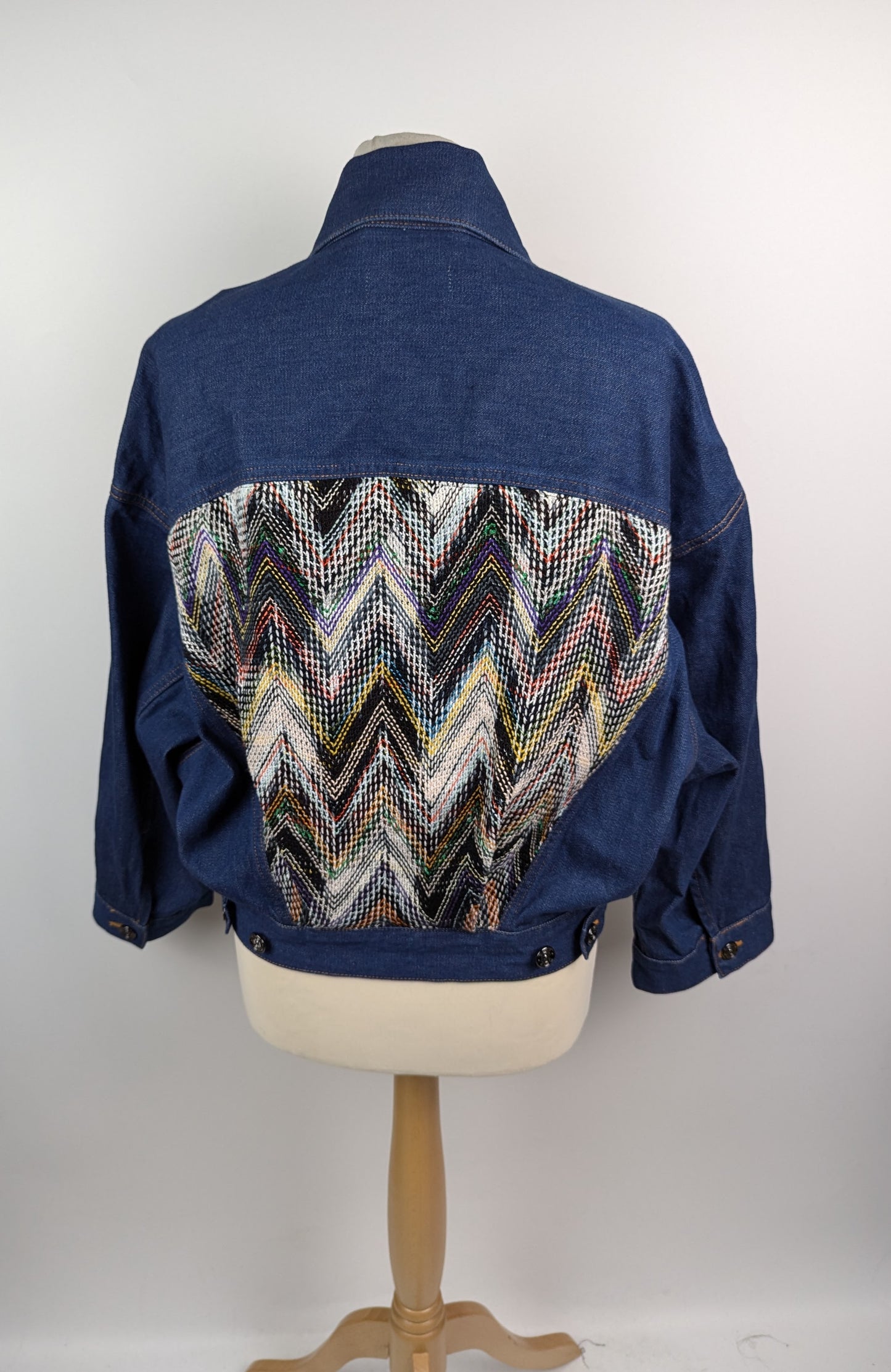Missoni Womens Denim Jacket - Blue / Multi