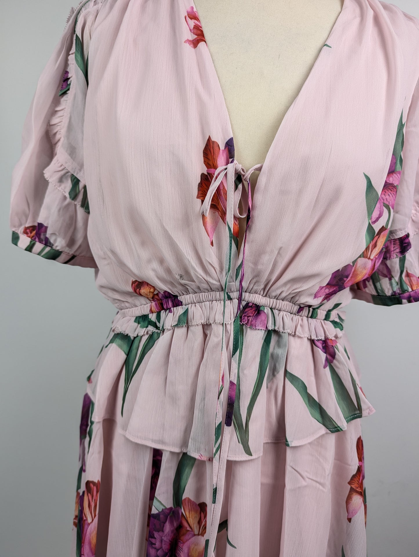 Ted Baker Floral Mini Dress - Pink / Multi