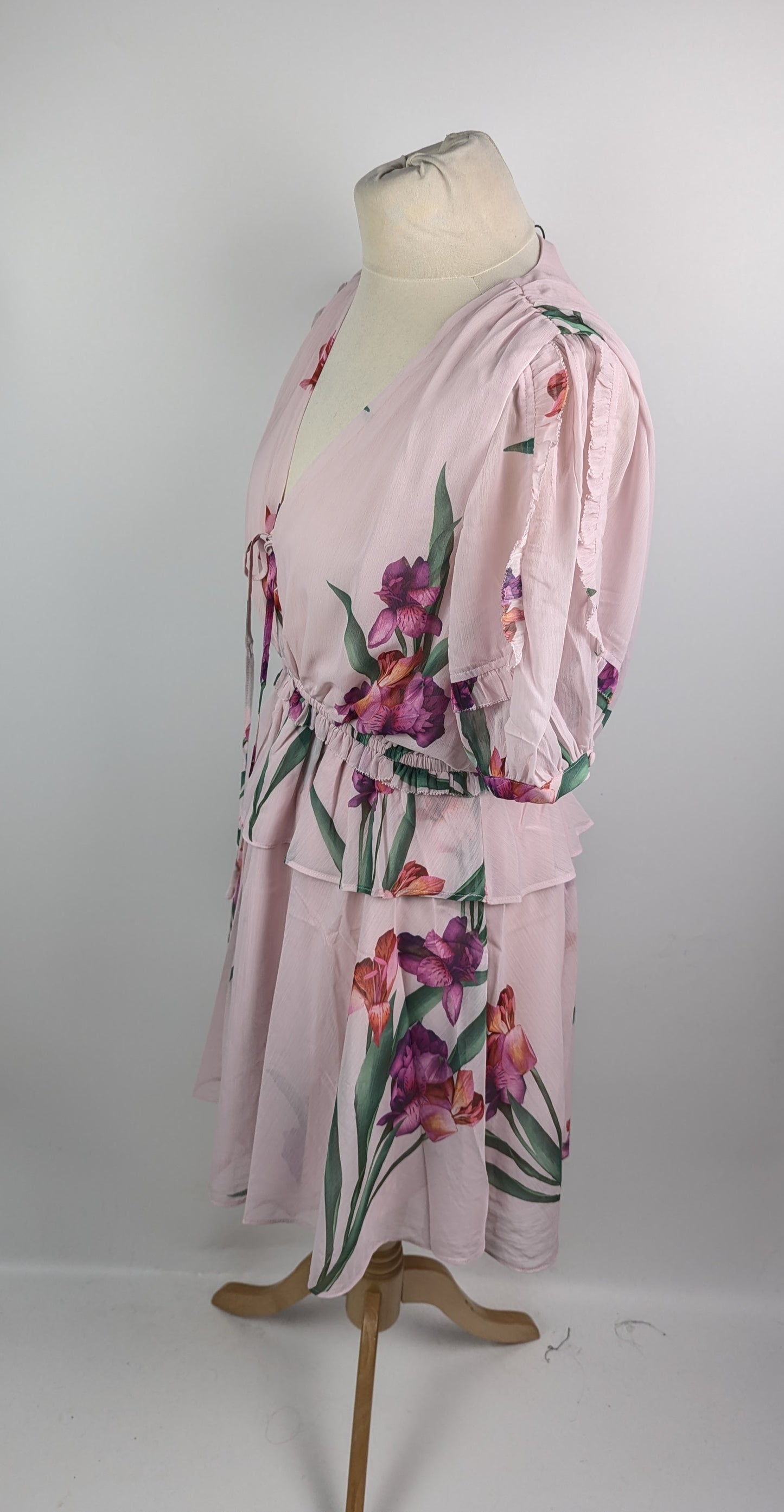 Ted Baker Floral Mini Dress - Pink / Multi