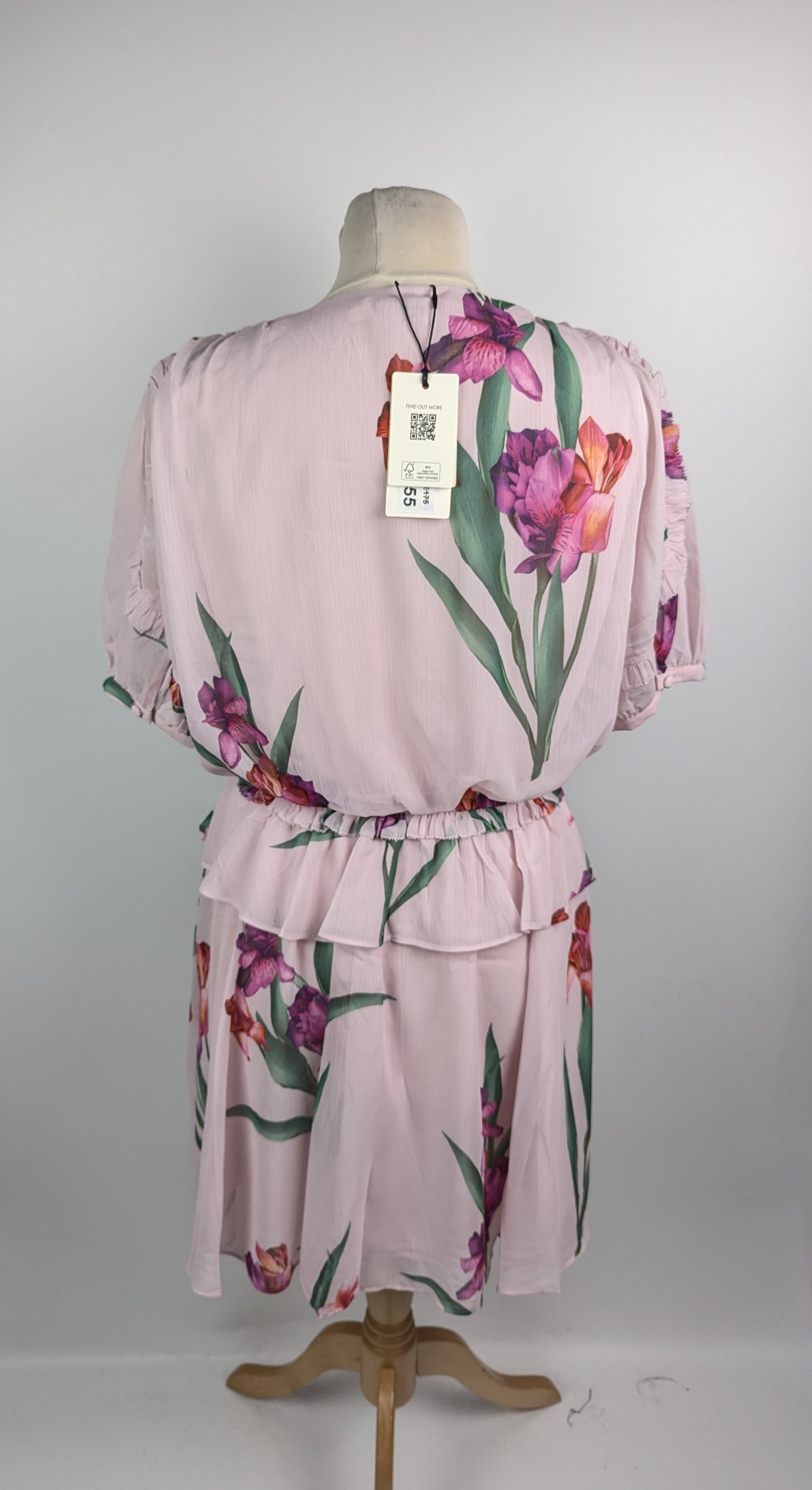 Ted Baker Floral Mini Dress - Pink / Multi