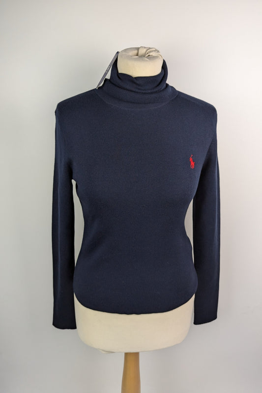 Polo Ralph Lauren Womens Turtleneck Jumper - Navy