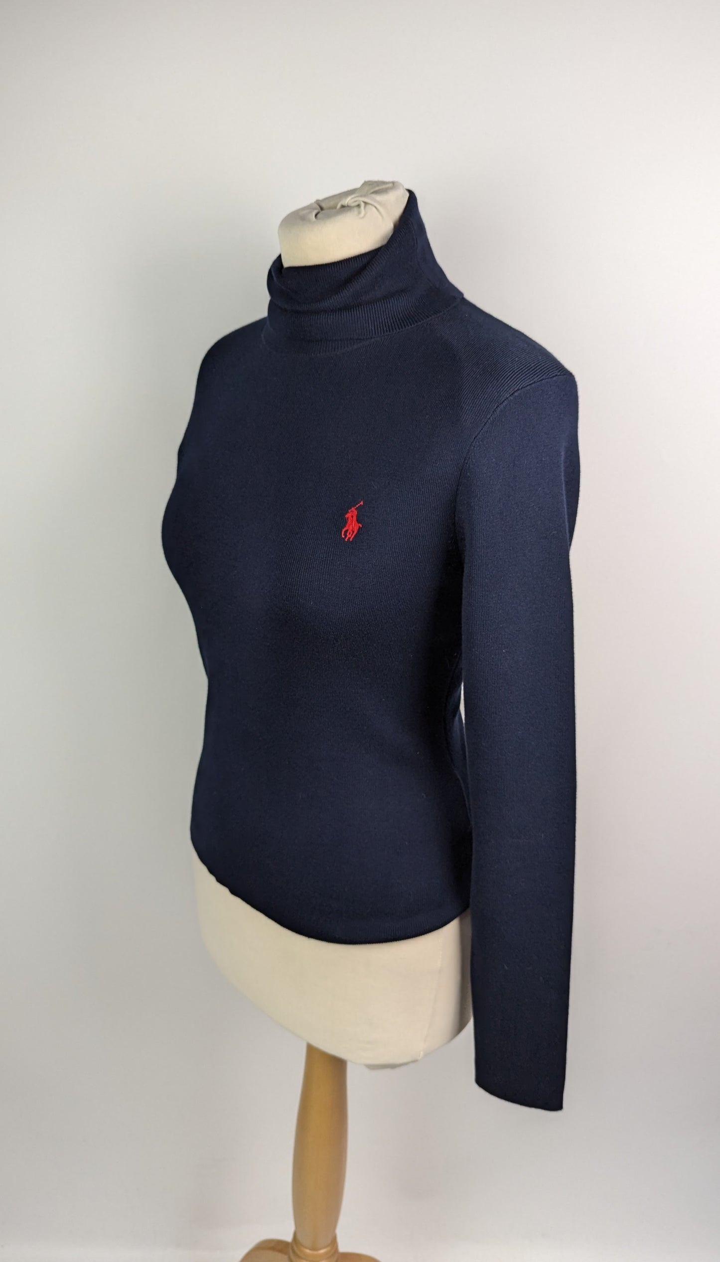Polo Ralph Lauren Womens Turtleneck Jumper - Navy