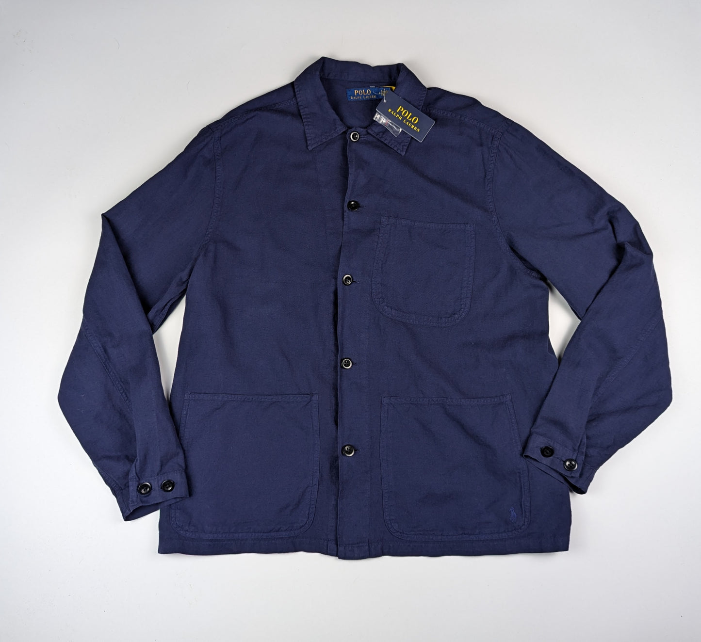 Polo Ralph Lauren Linen-Cotton Overshirt - Navy