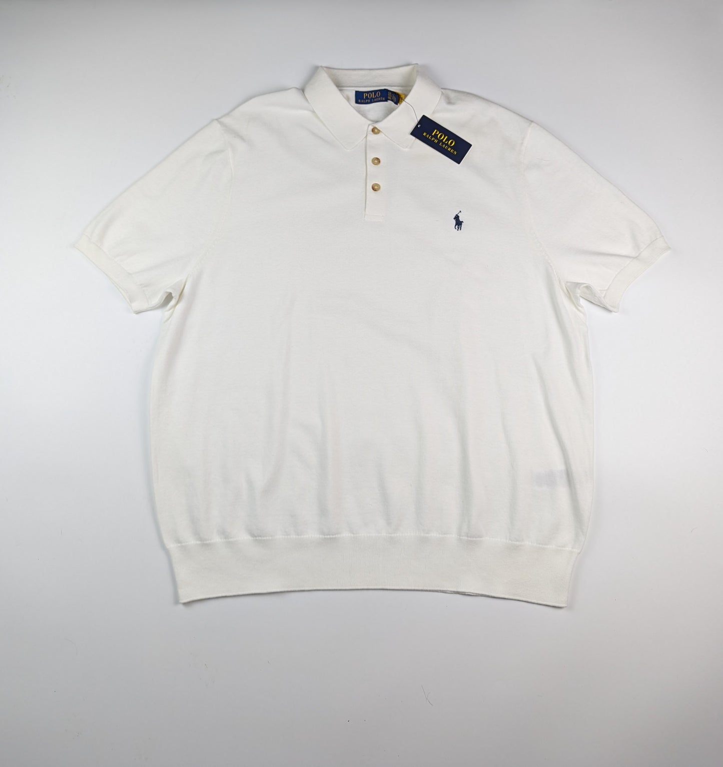 Polo Ralph Lauren Knit PP Polo Shirt - White