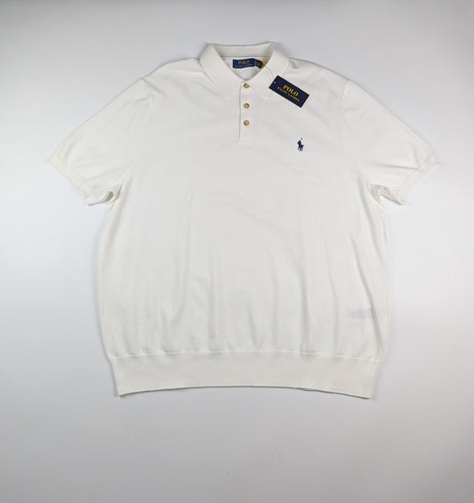 Polo Ralph Lauren Knit PP Polo Shirt - White