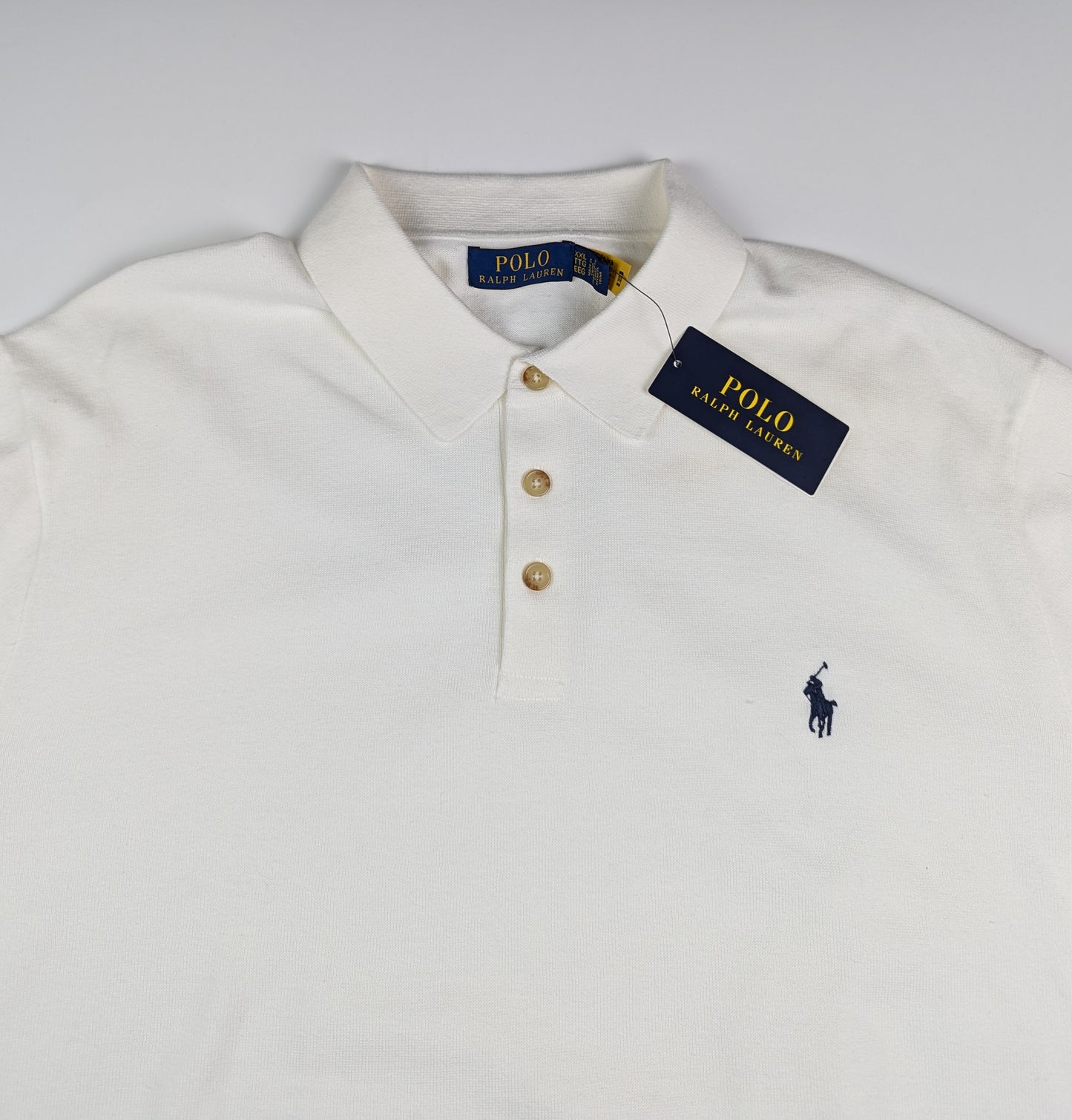 Polo Ralph Lauren Knit PP Polo Shirt - White