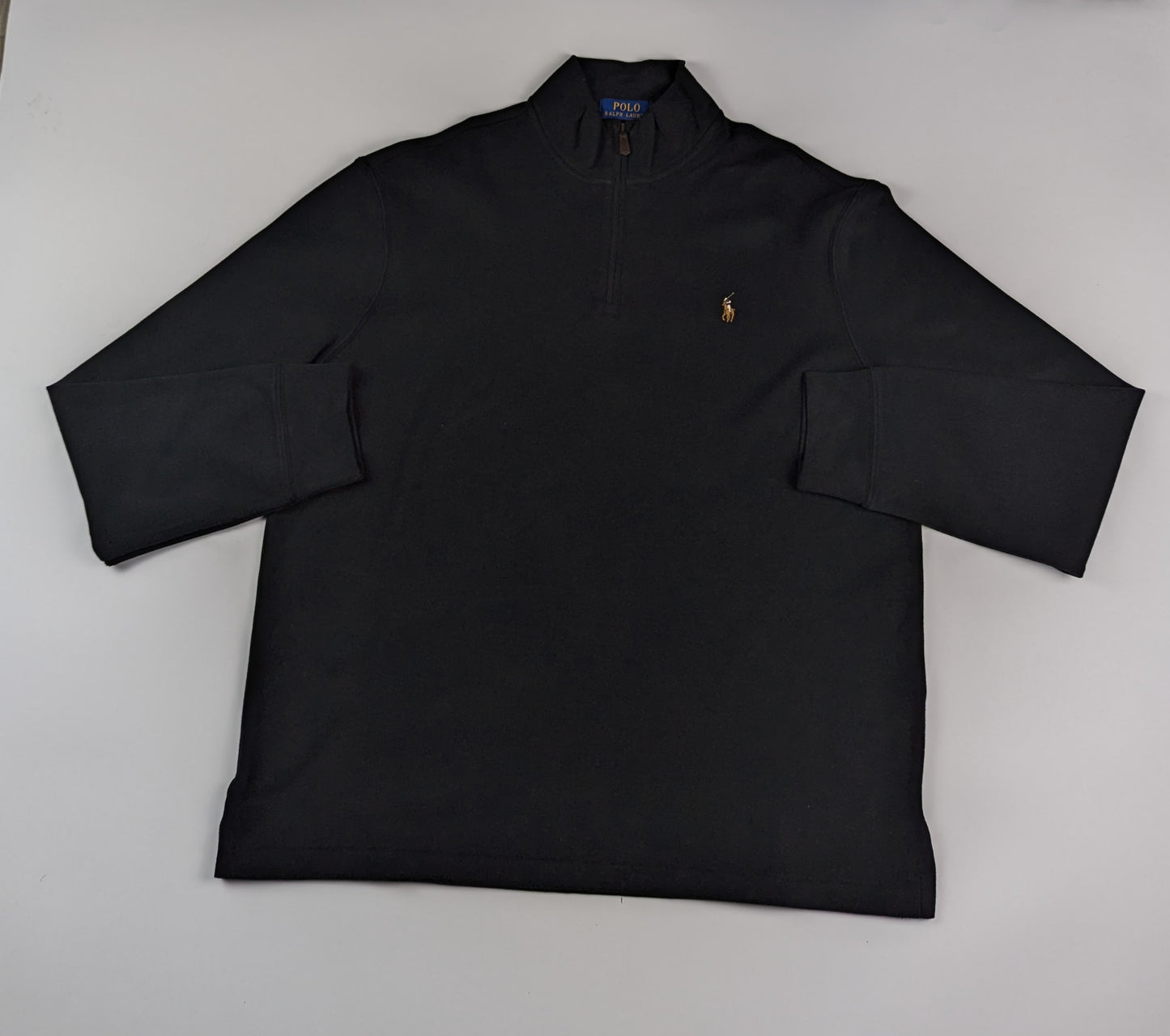 Polo Ralph Lauren Estate Fleece Quarter Zip Sweater - Black