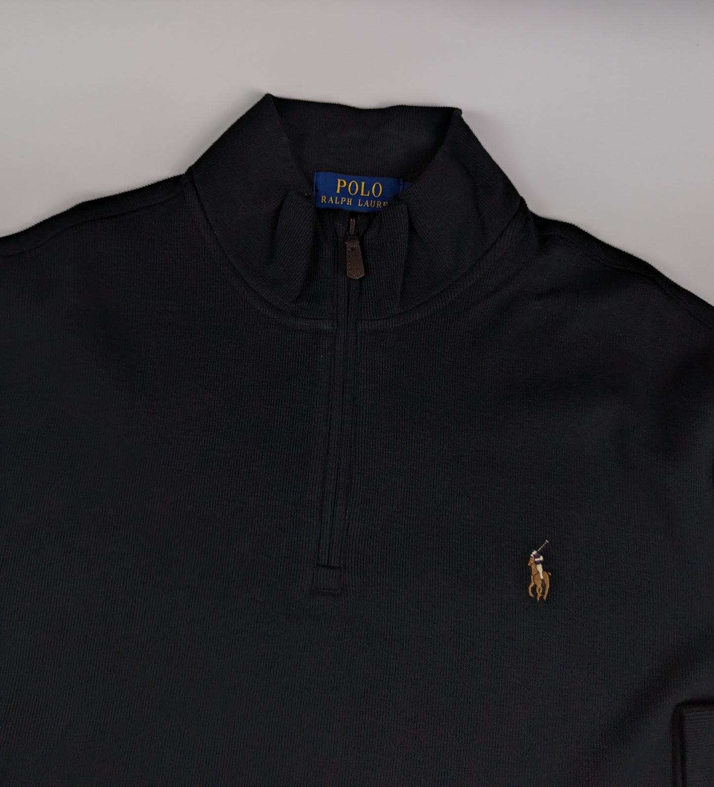 Polo Ralph Lauren Estate Fleece Quarter Zip Sweater - Black