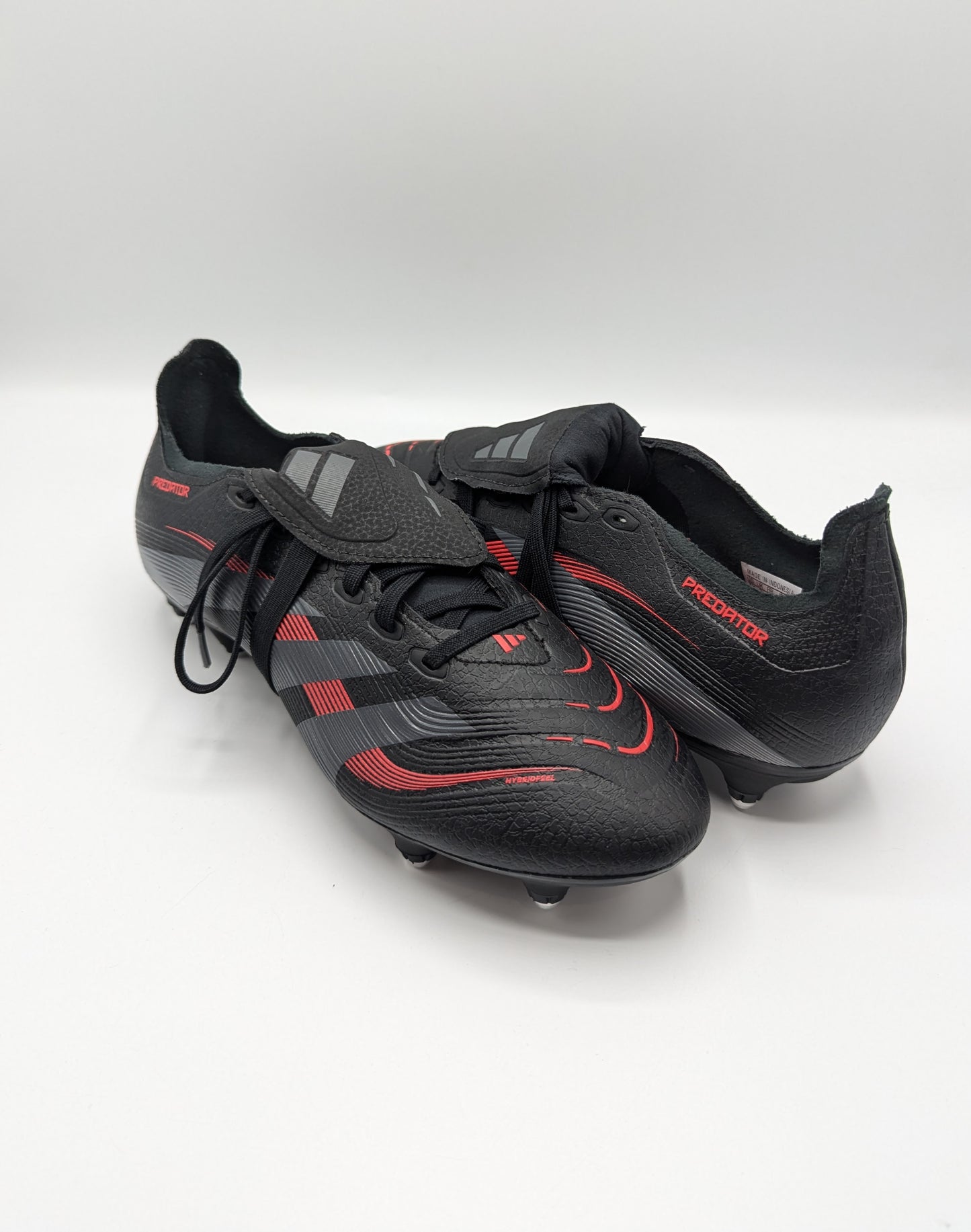 Adidas Predator League Fold-Over Tongue Soft Ground Football Boots - Black / Red