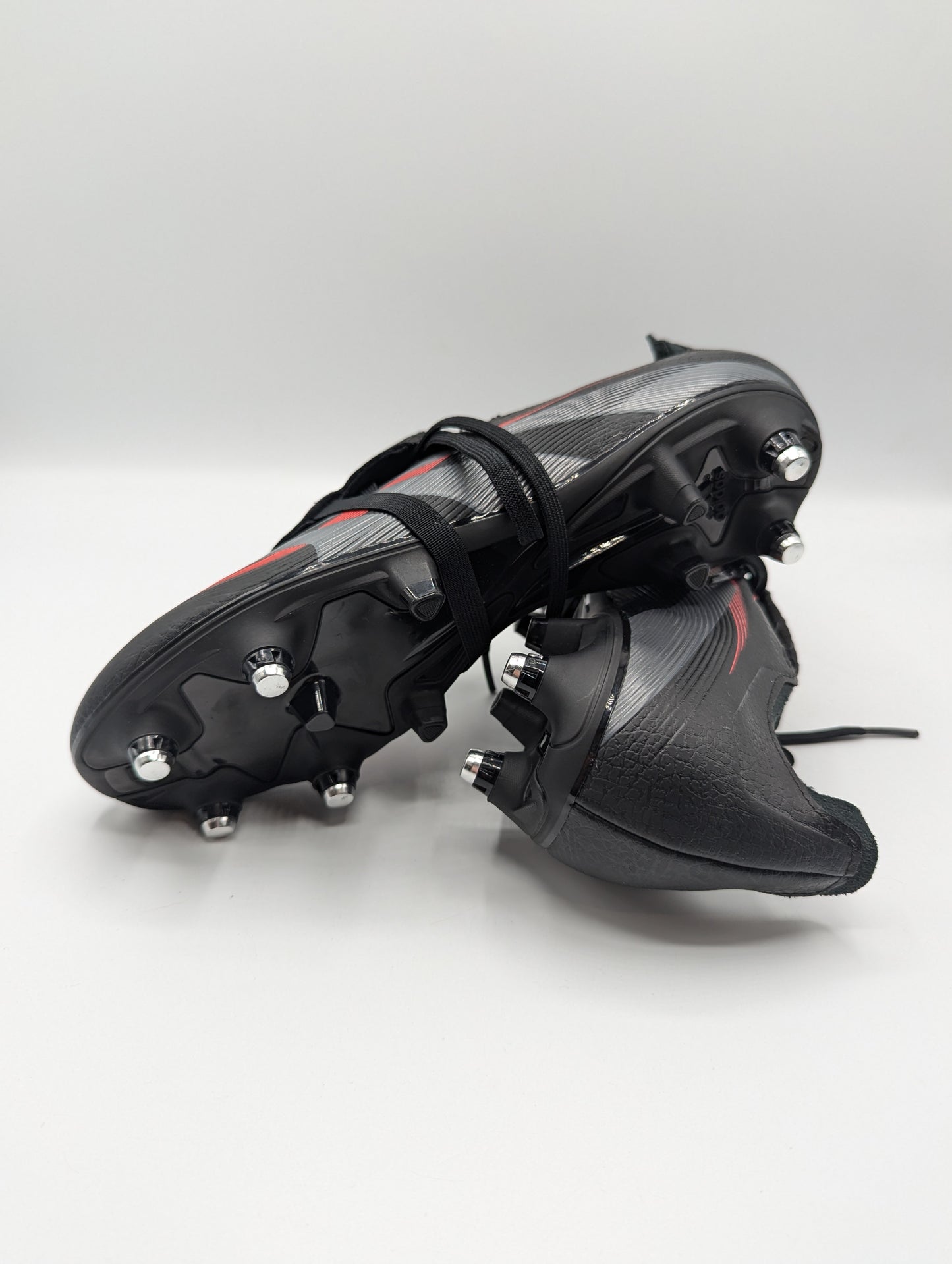 Adidas Predator League Fold-Over Tongue Soft Ground Football Boots - Black / Red