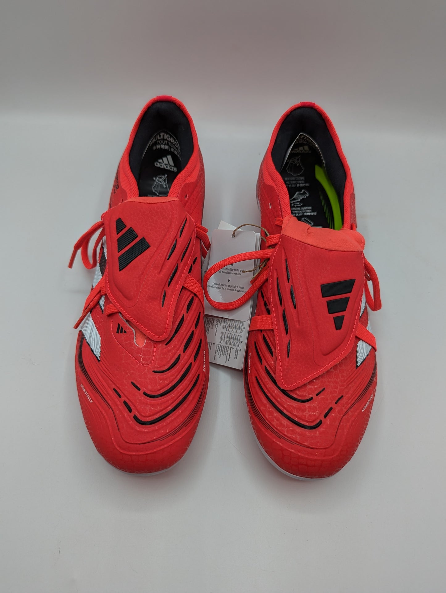Adidas Predator Pro Fold-Over Multi Ground Football Boots - Red / White / Black