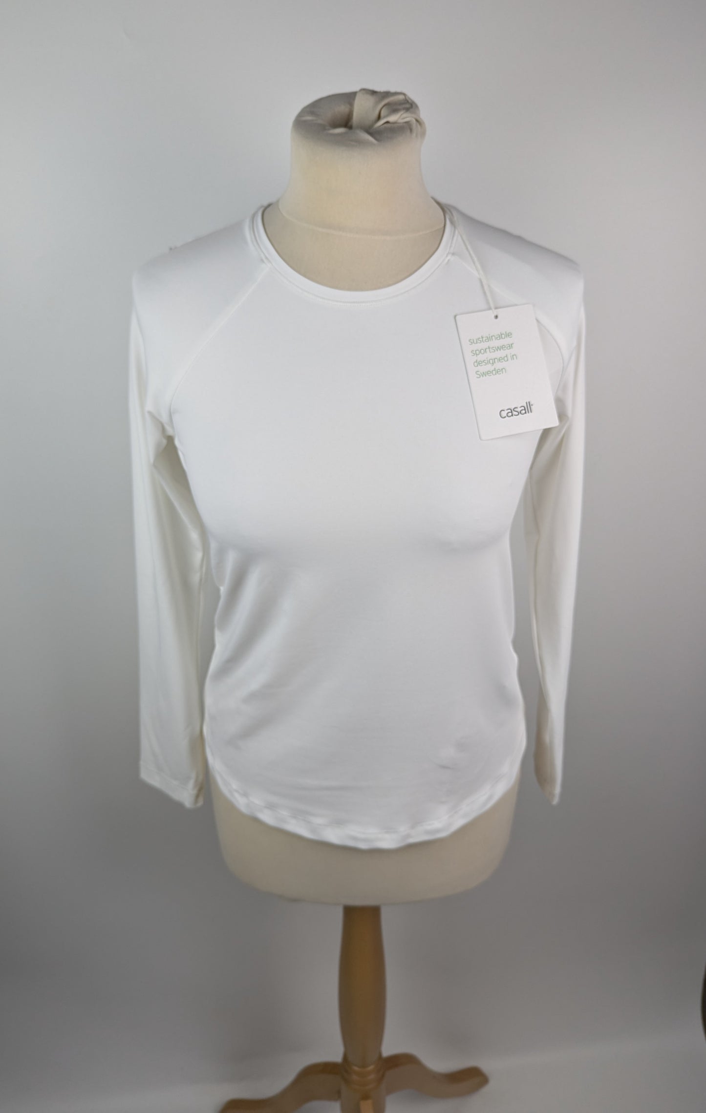 Casall Performance Gym Long Sleeve Top - White