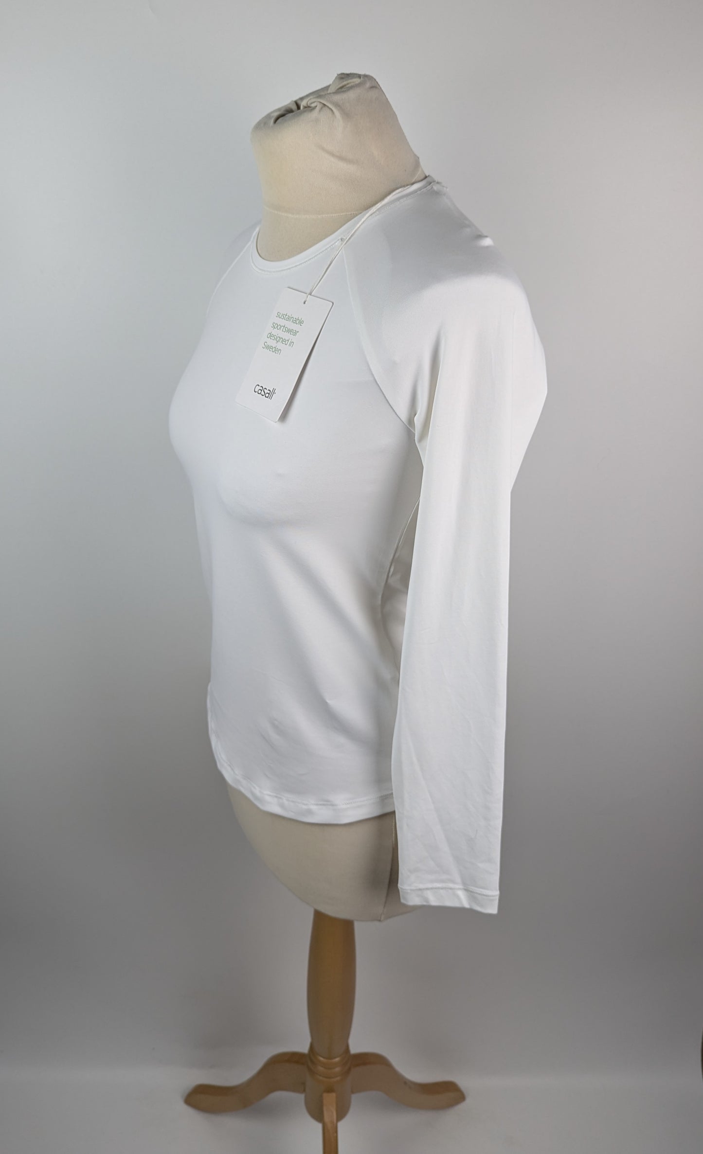 Casall Performance Gym Long Sleeve Top - White