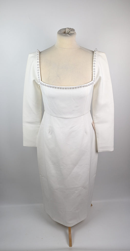 Odd Muse The Ultimate Muse Midi Pearl Dress - White
