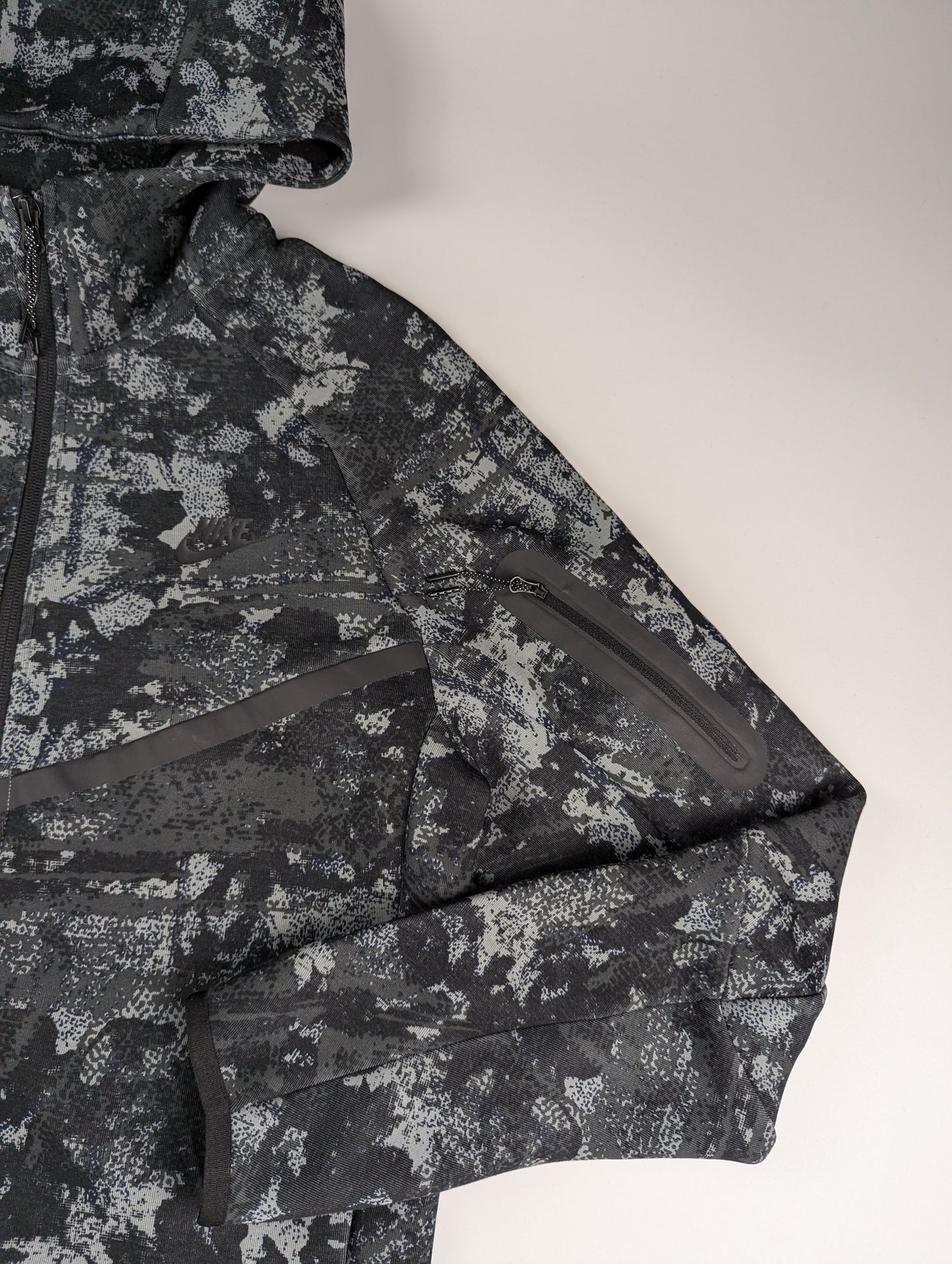 Nike Tech Fleece Hoodie Mens- Grey / Black Camo