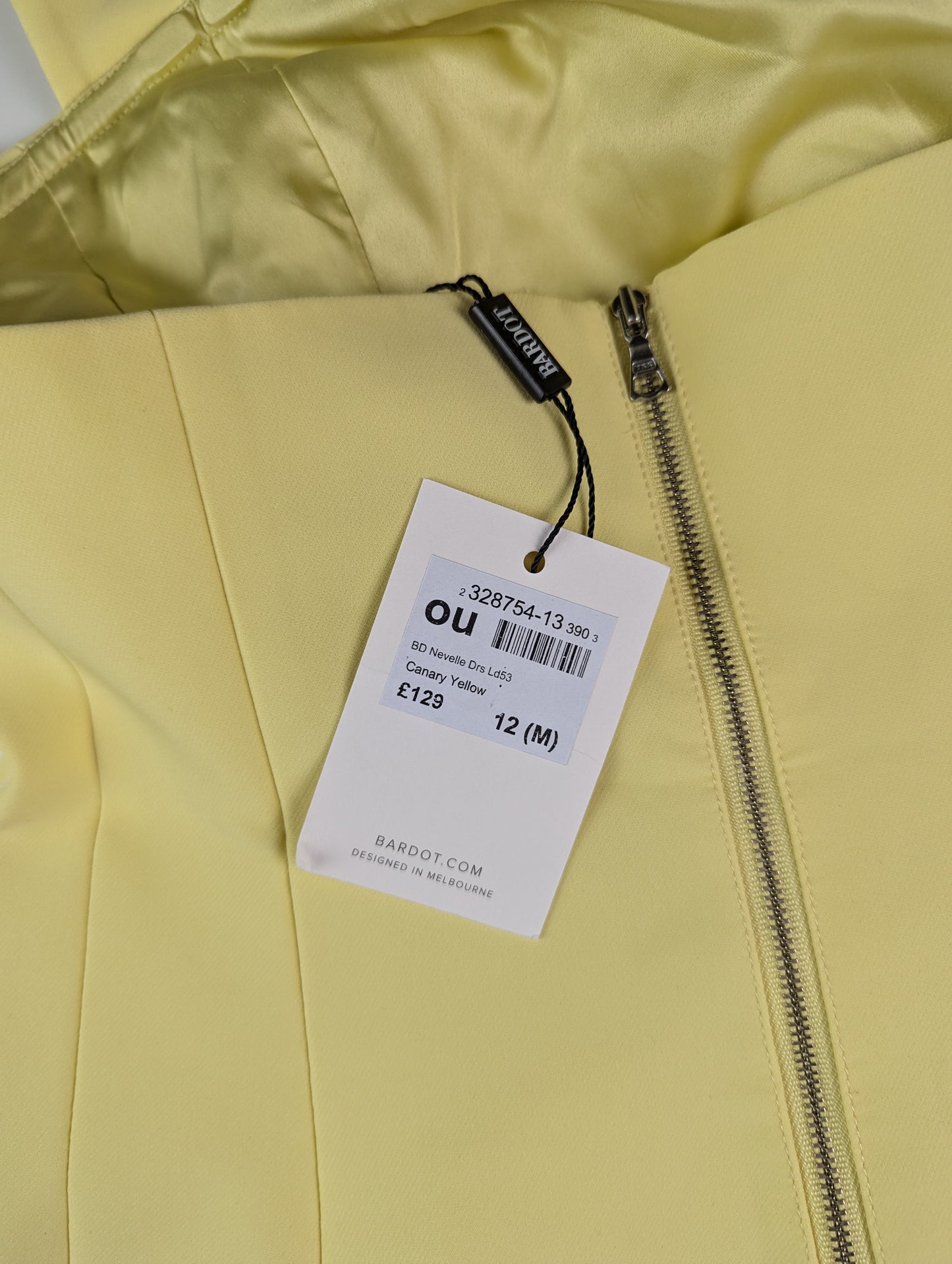 Bardot Neville Mini Dress - Yellow