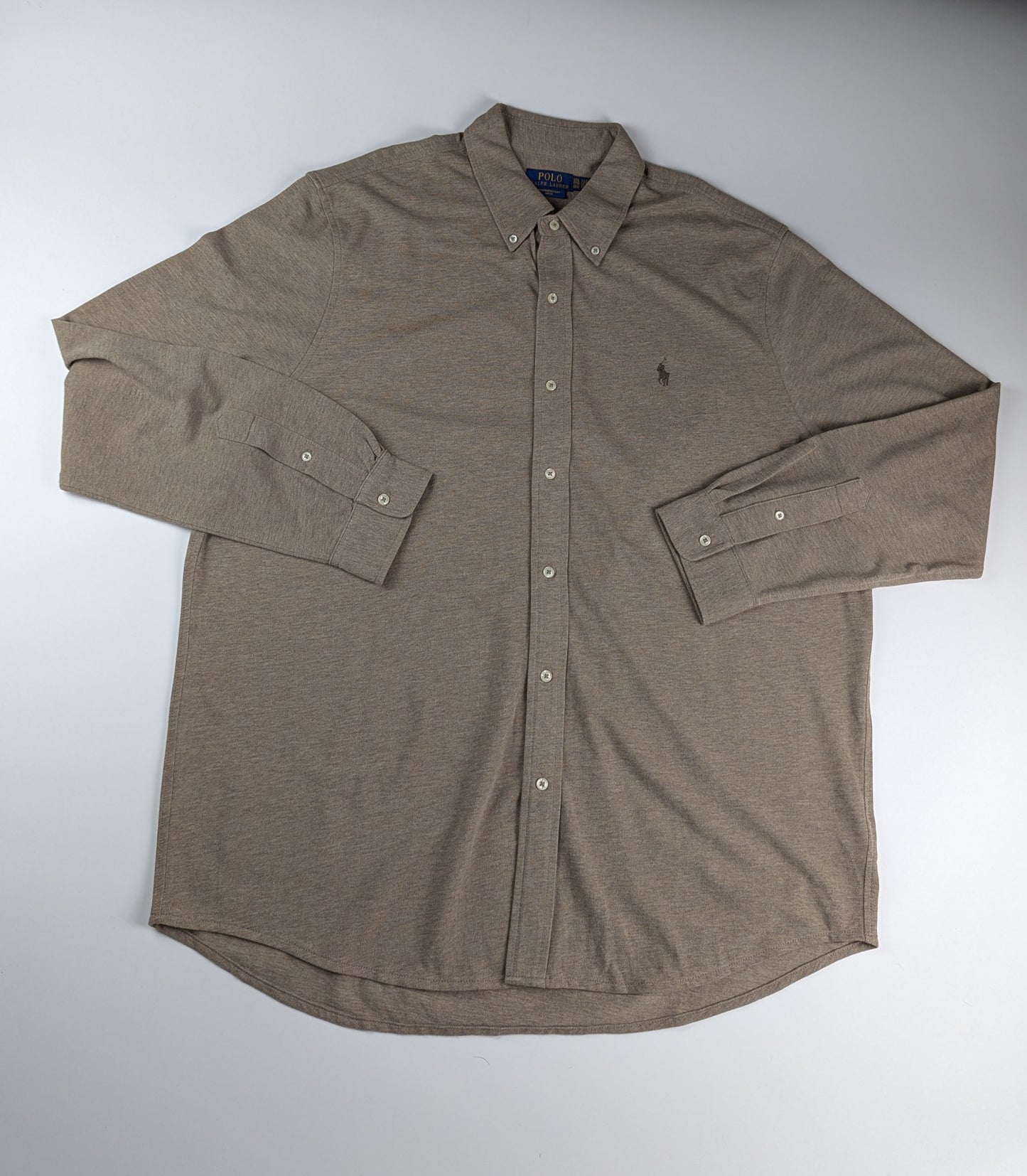 Polo Ralph Laure Featherweight Mesh Shirt - Brown