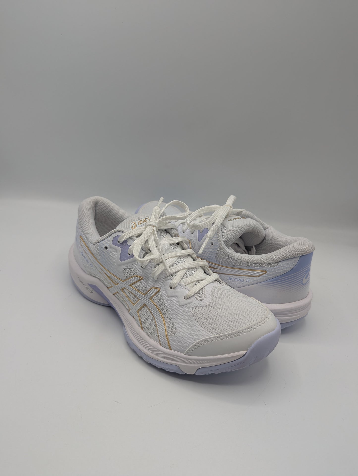 Asics Beyond Netball Shoes Womens- White / Purple