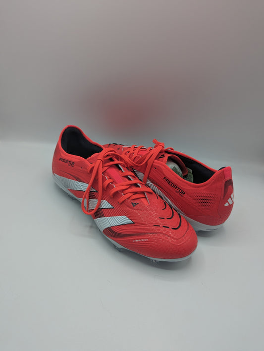 Adidas Predator Pro Firm Ground Football Boots - Red / White