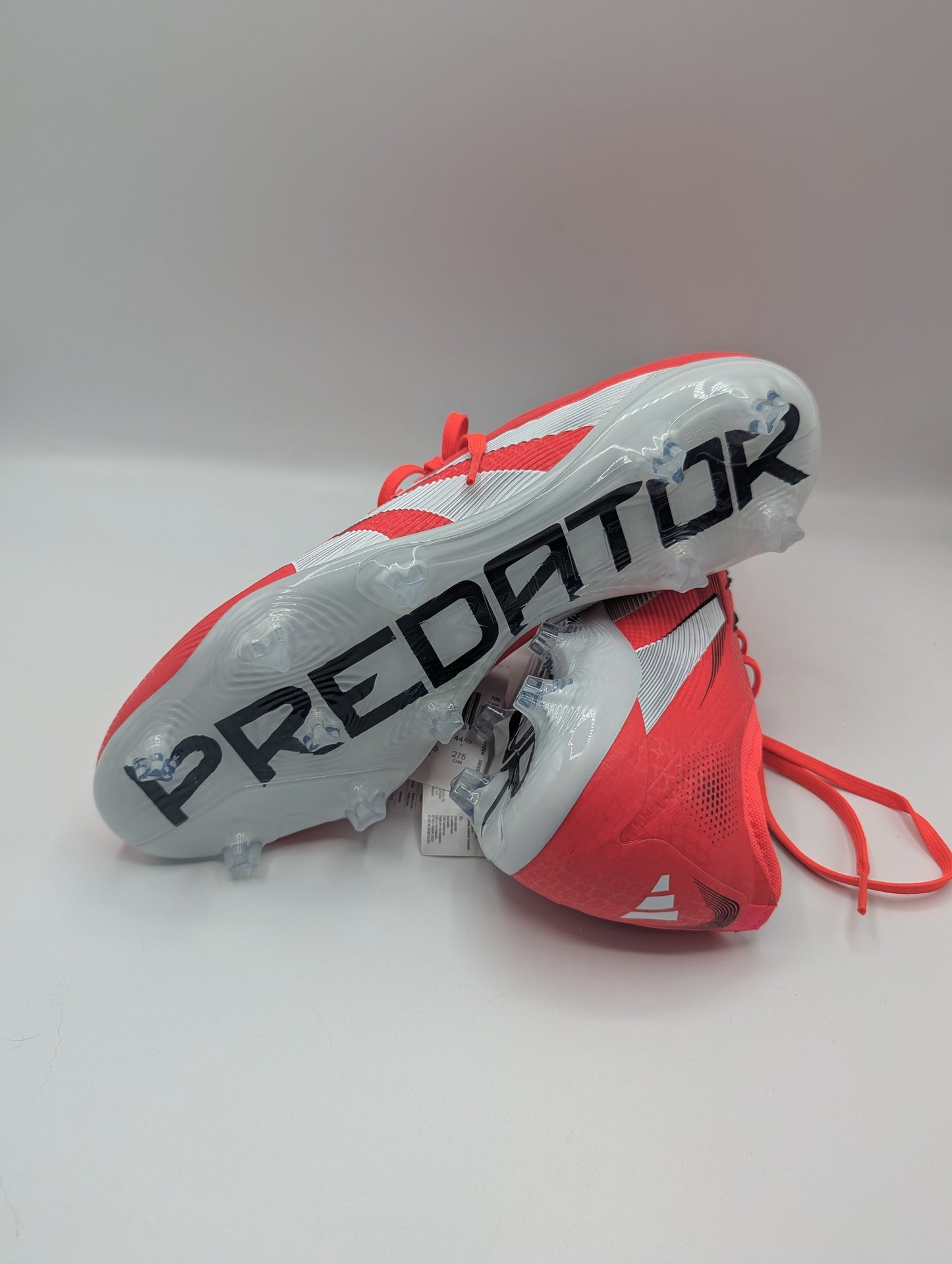 Adidas Predator Pro Firm Ground Football Boots - Red / White