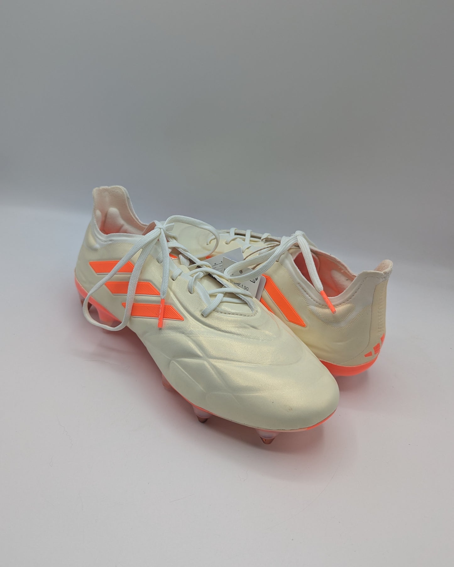 Adidas Copa Pure.1 Adults Firm Ground Football Boots - Off White / Orange