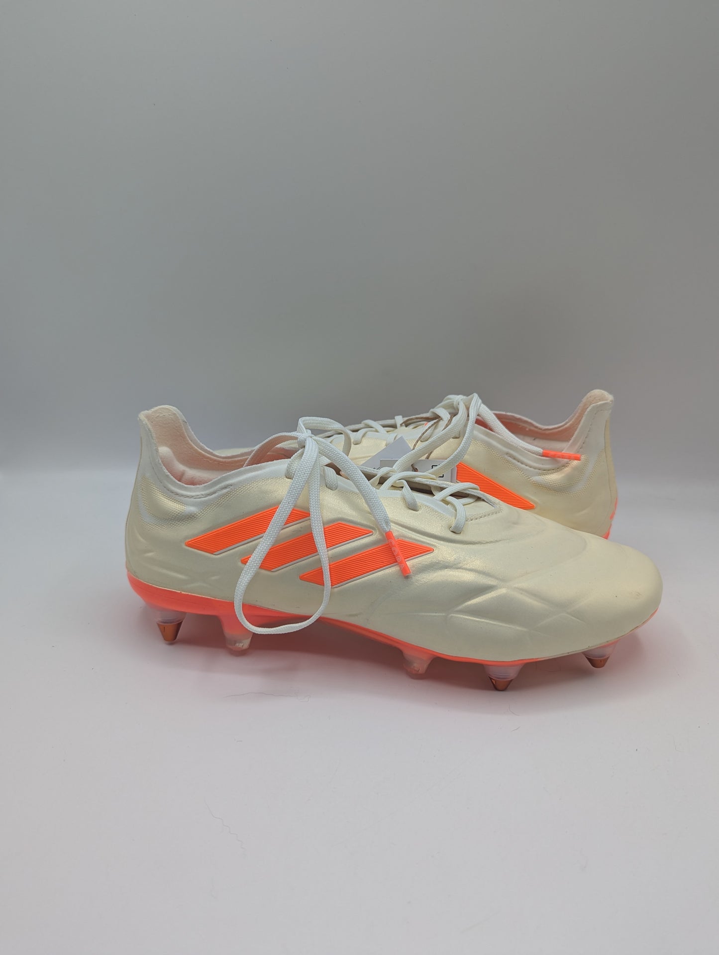 Adidas Copa Pure.1 Adults Firm Ground Football Boots - Off White / Orange