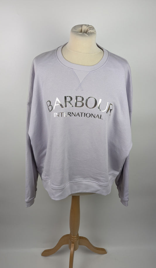 Barbour International Laia Logo Sweatshirt - Purple