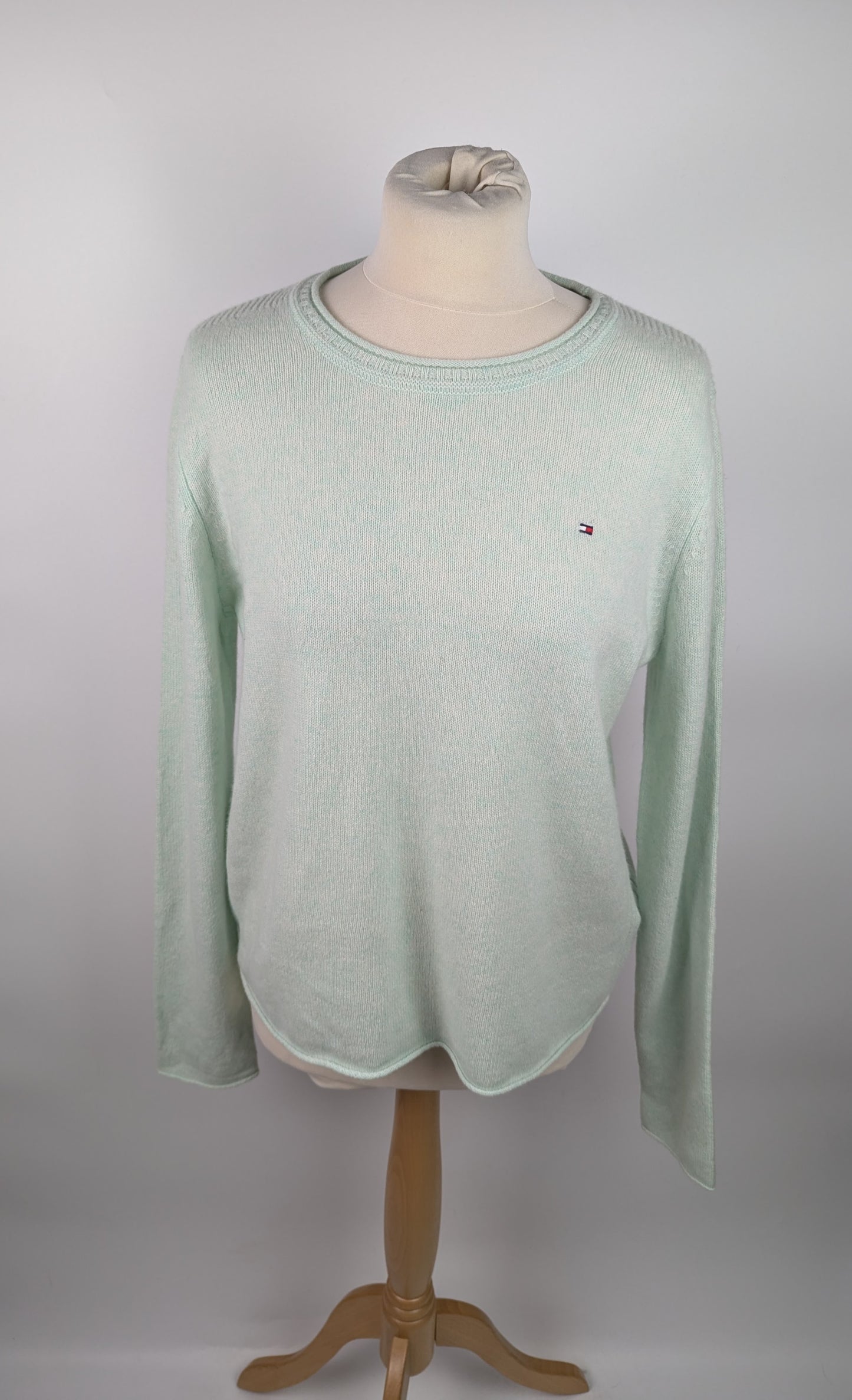 Tommy Hilfiger Soft Crew Neck Knit Jumper- Mint Green