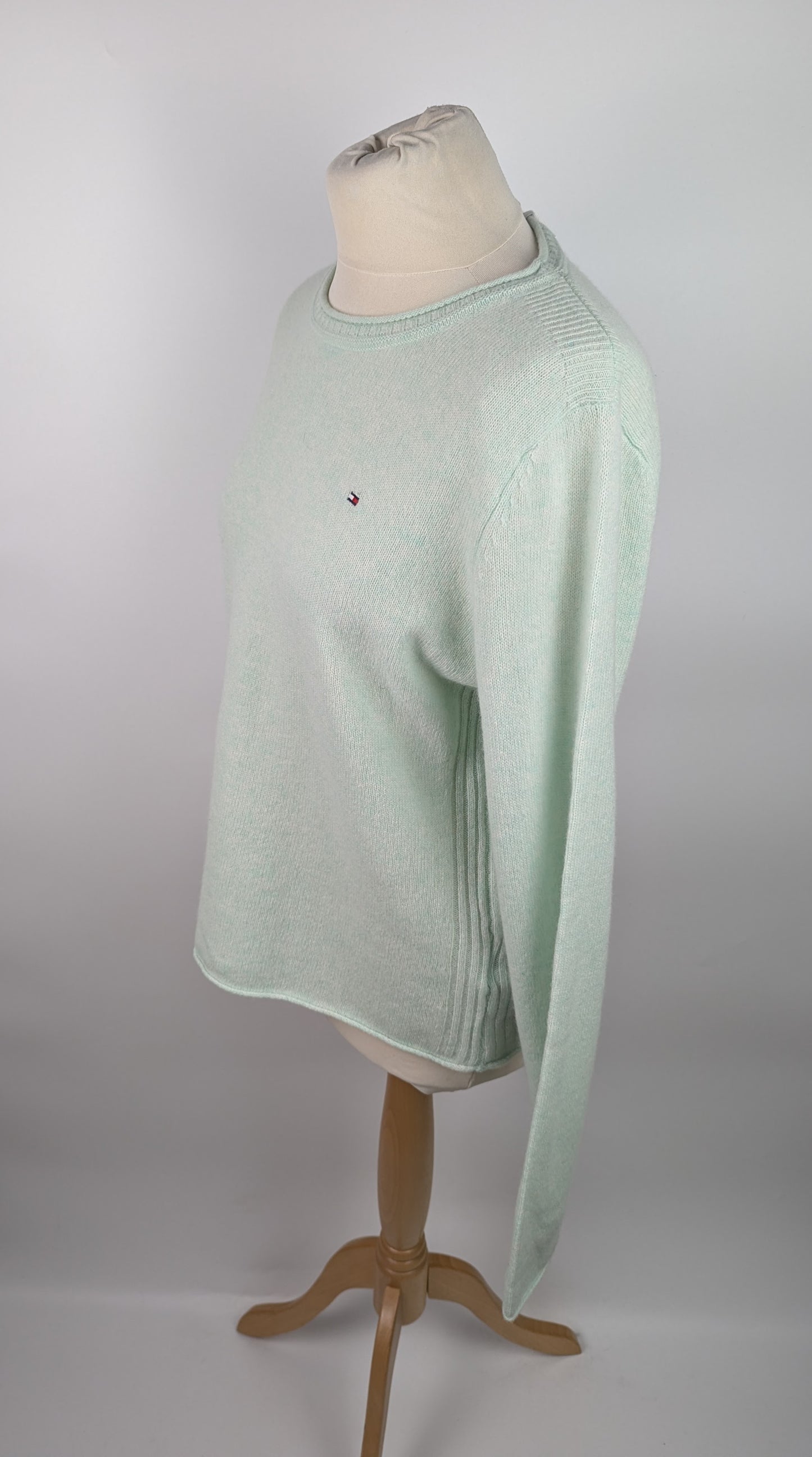 Tommy Hilfiger Soft Crew Neck Knit Jumper- Mint Green