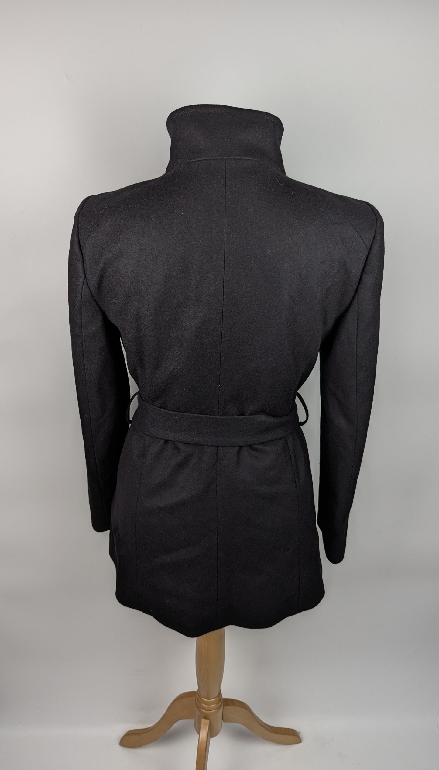 Ted Baker Roses Short Wool Coat - Black