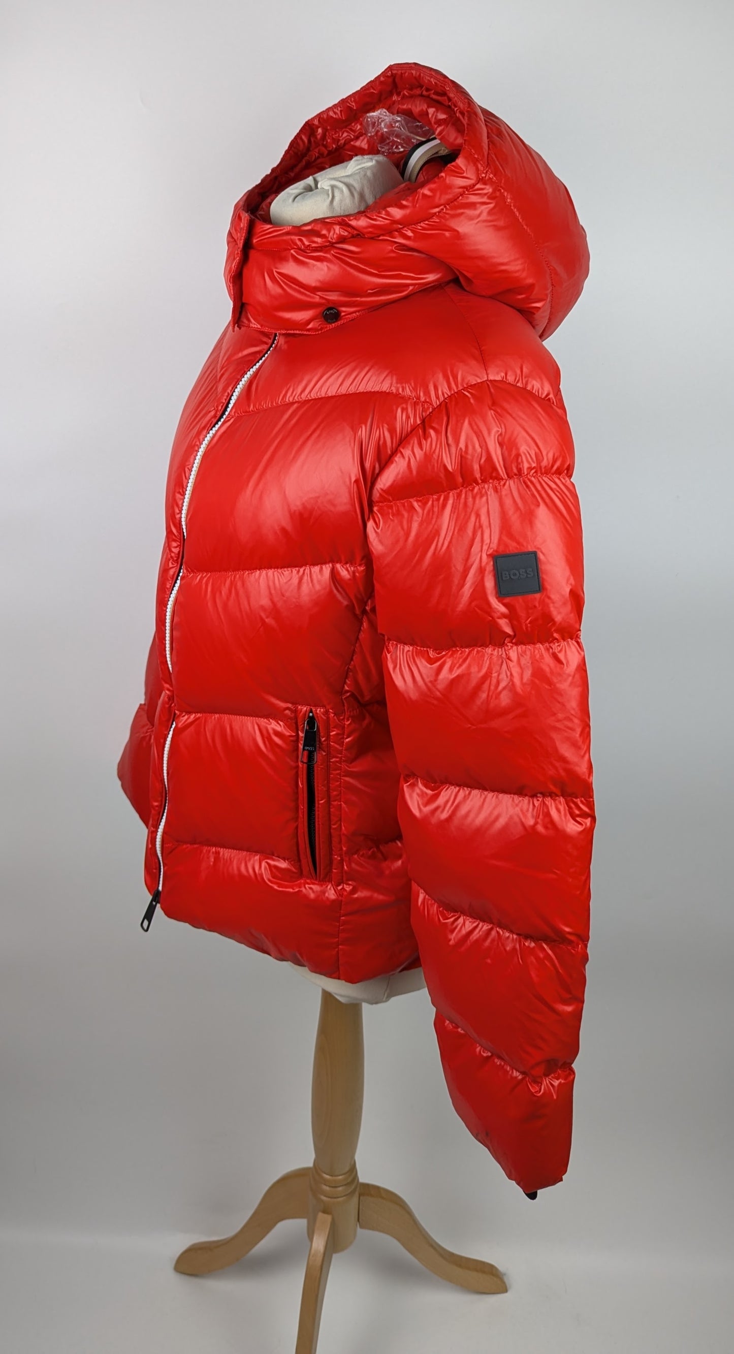 BOSS Women's Pepule2 puffer Jacket- Red
