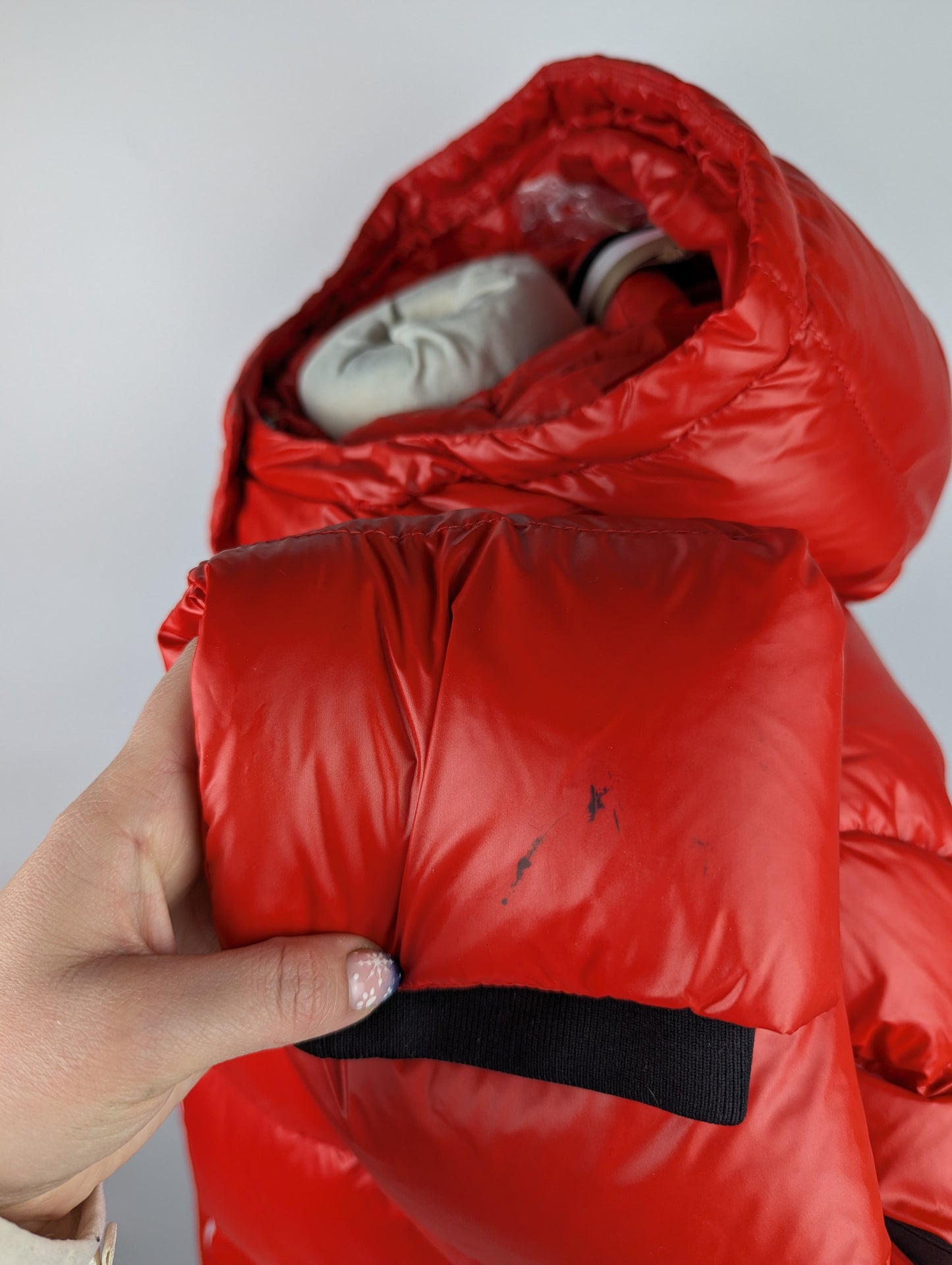 BOSS Women's Pepule2 puffer Jacket- Red