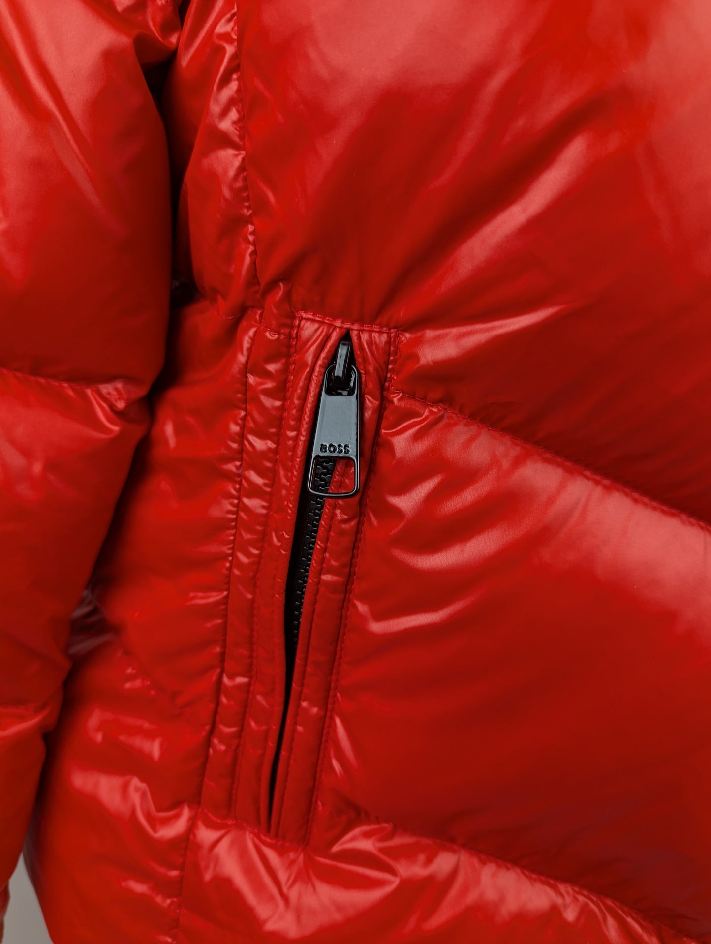 BOSS Women's Pepule2 puffer Jacket- Red