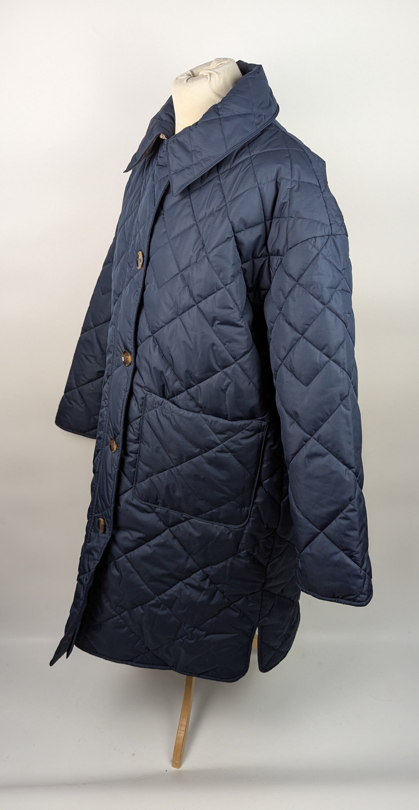 Barbour Cassandra Quilted Jacket Womnes - Navy Blue