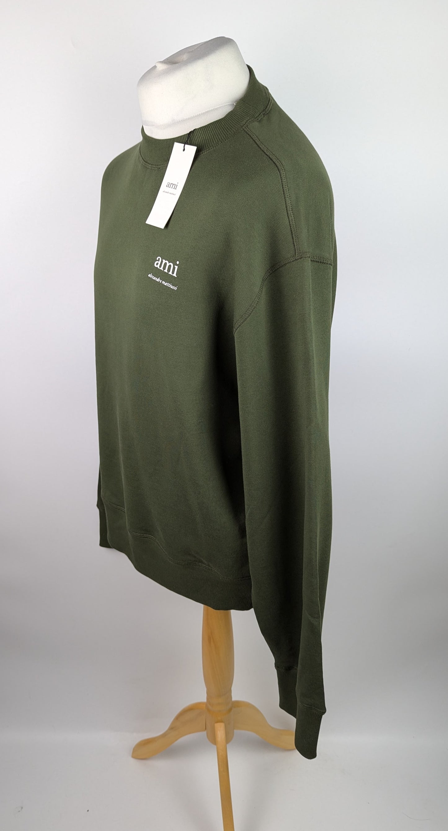 AMI PARIS Alexandre Mattiussi Mens Crew Sweater - Green