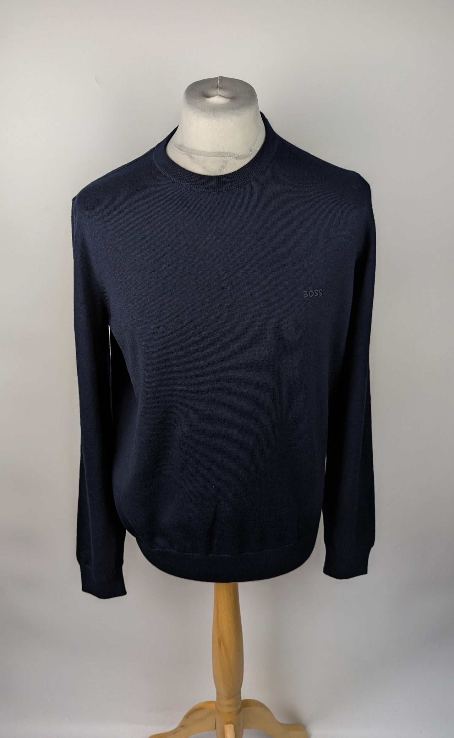 Boss Men's Bottol Jumper - Dark Blue