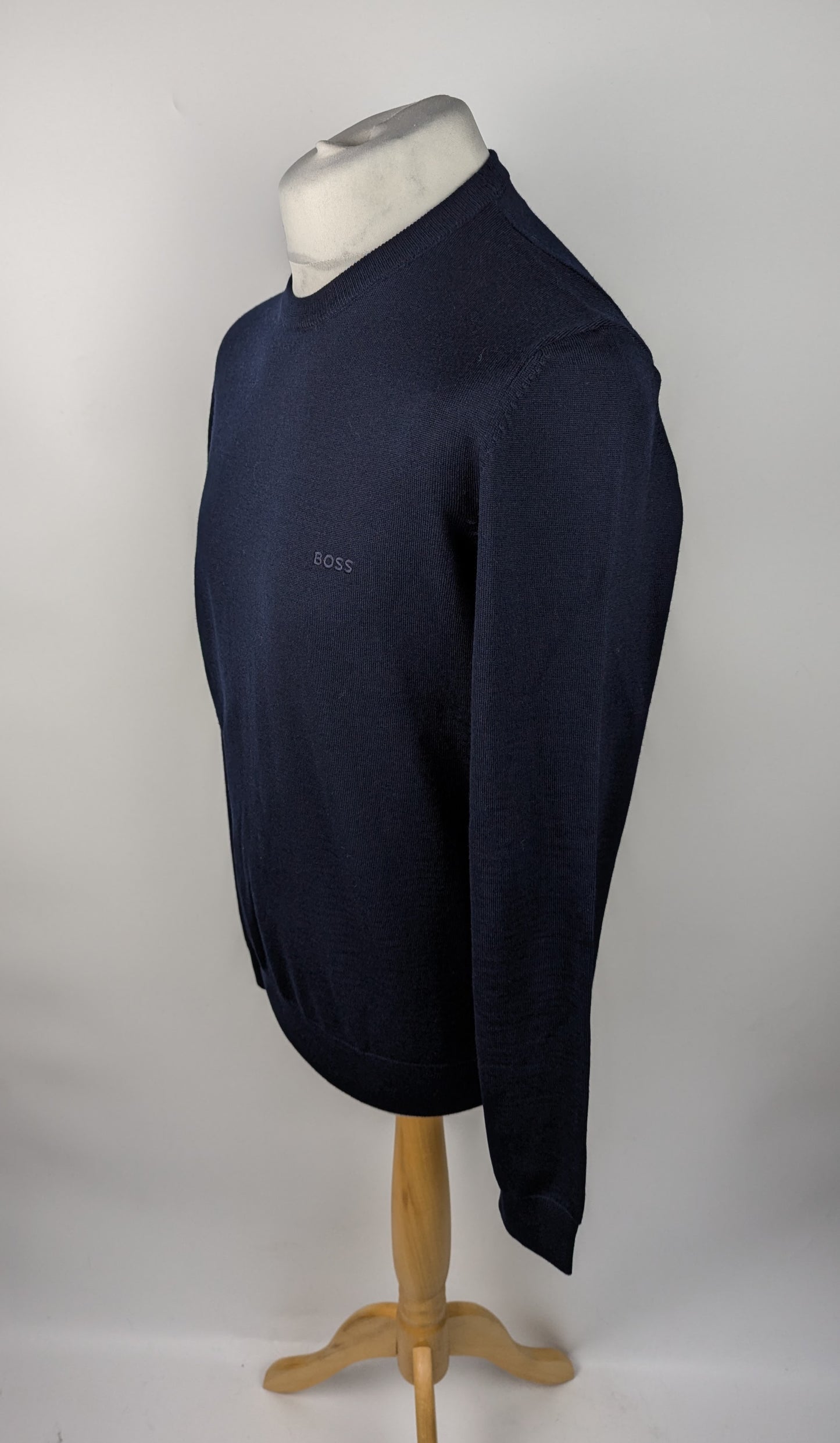 Boss Men's Bottol Jumper - Dark Blue