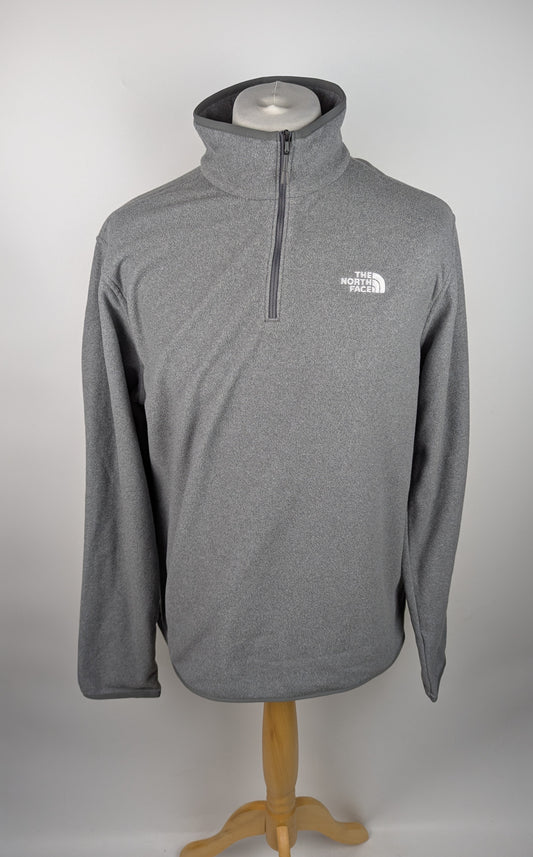 The North Face Men's Glacier 1/4 Zip Fleece - Grey