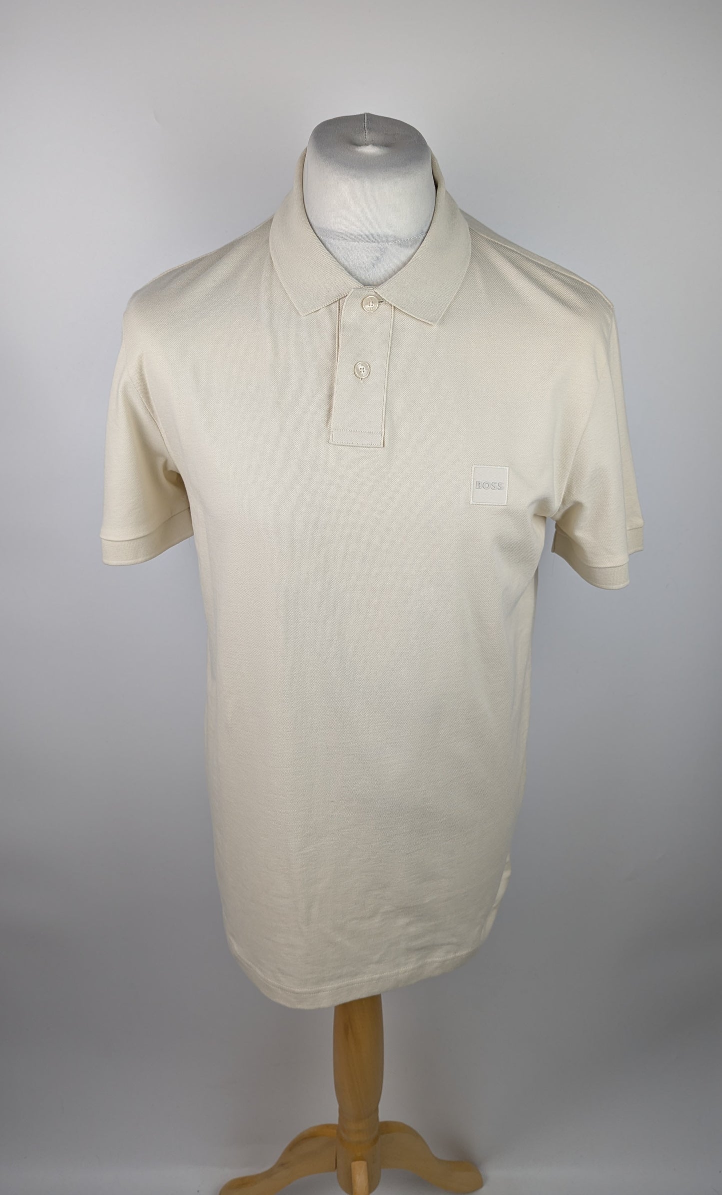 BOSS Mens Passenger Polo Shirt - Open White (Cream)
