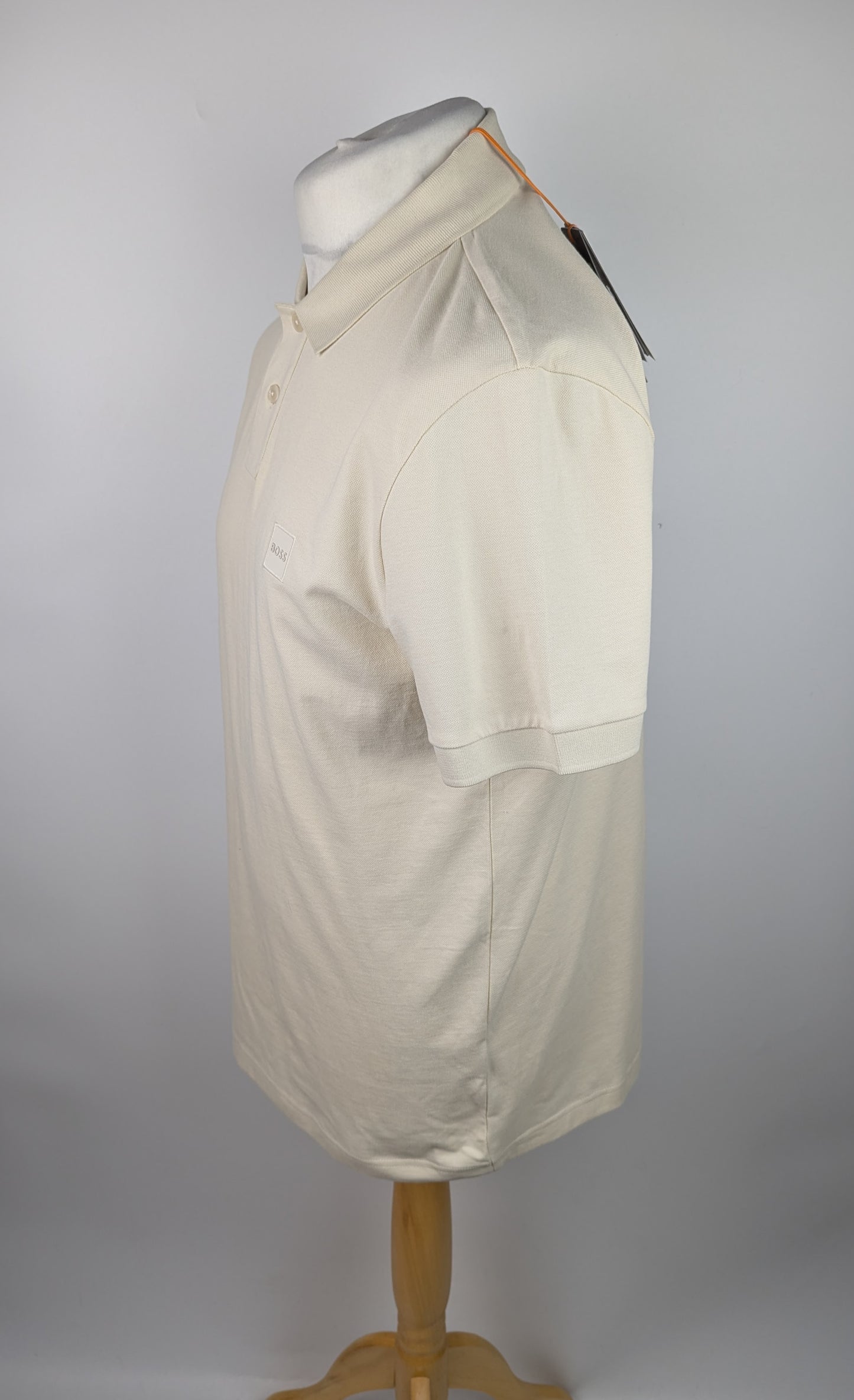 BOSS Mens Passenger Polo Shirt - Open White (Cream)