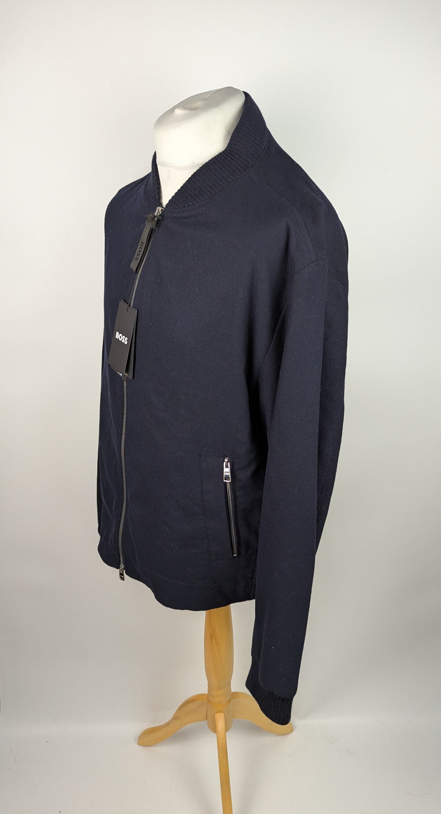 BOSS Mens P-Hanry Bomber Jacket - Blue