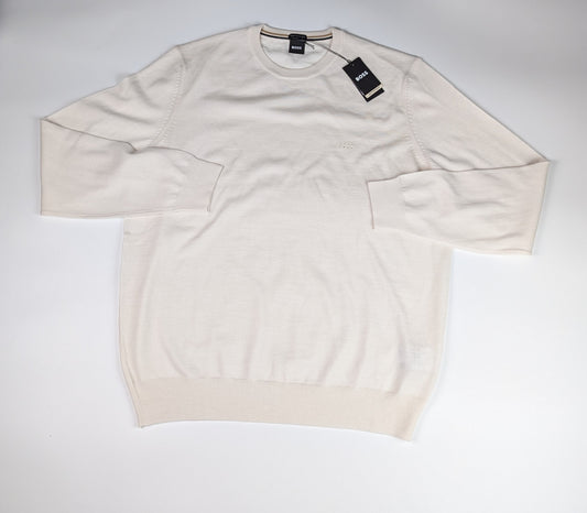 Boss Men's Bottol Jumper - Open White