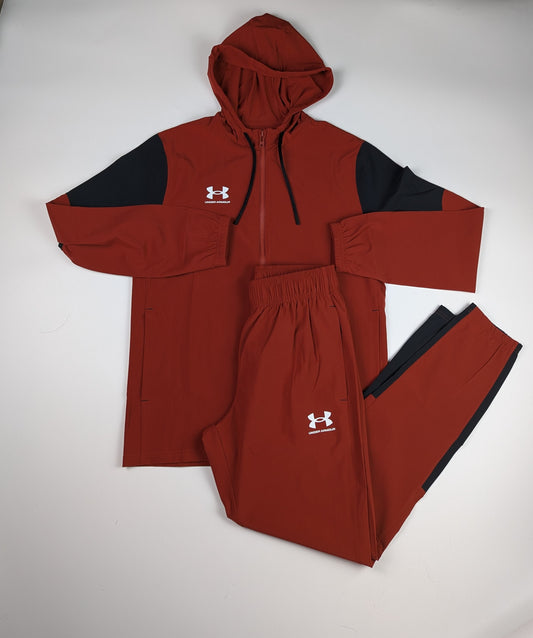 Under Armour Men's Ch. Pro Tracksuit - Burgundy Orange