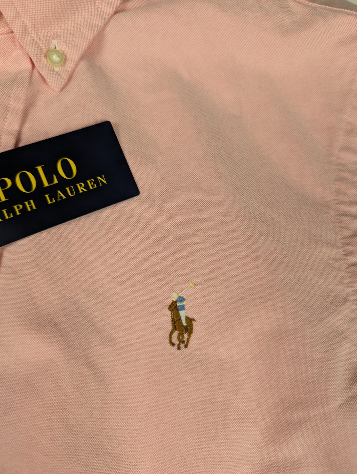 Polo Ralph Lauren Men's Slim Fit Oxford Long Sleeve Shirt - Pink