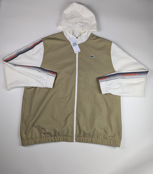 Lacoste Men's Colour Block Poly Tracksuit - Navy / Beige / White