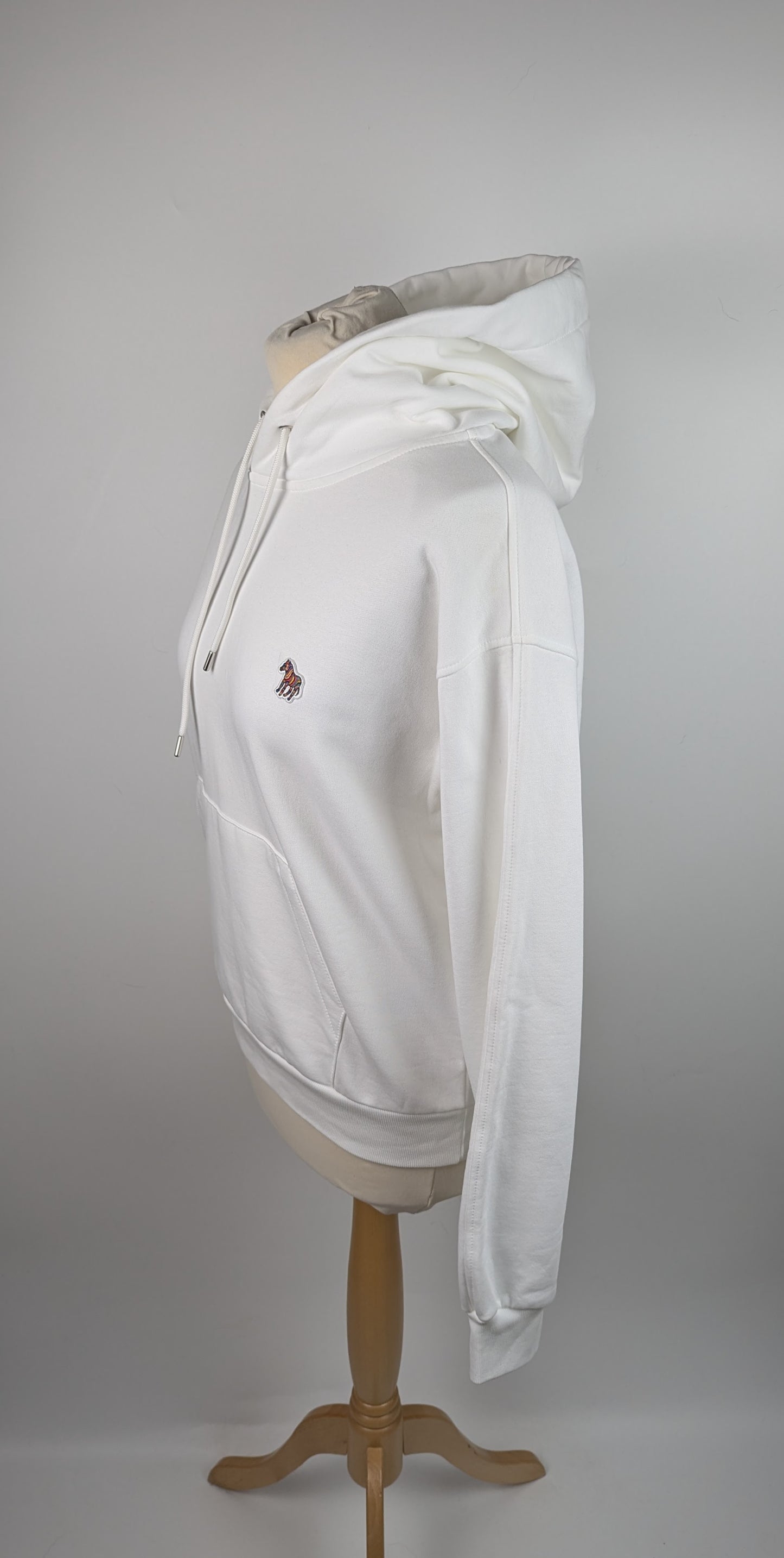 PS Paul Smith Zebra Over The Head Hoodie Womens - White