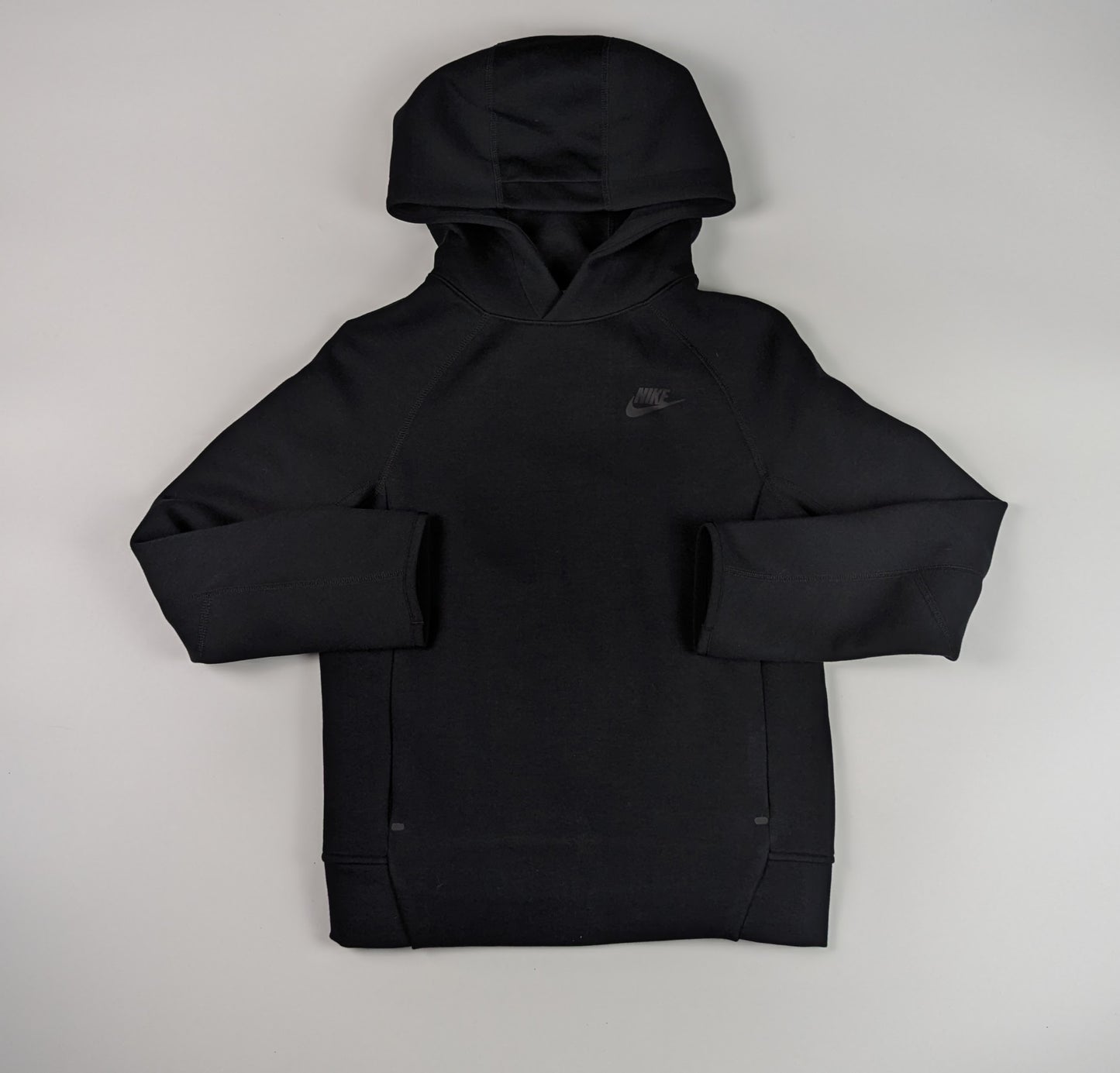 Nike Sportswear Tech Fleece Hoodie Juniors Pullover - Black