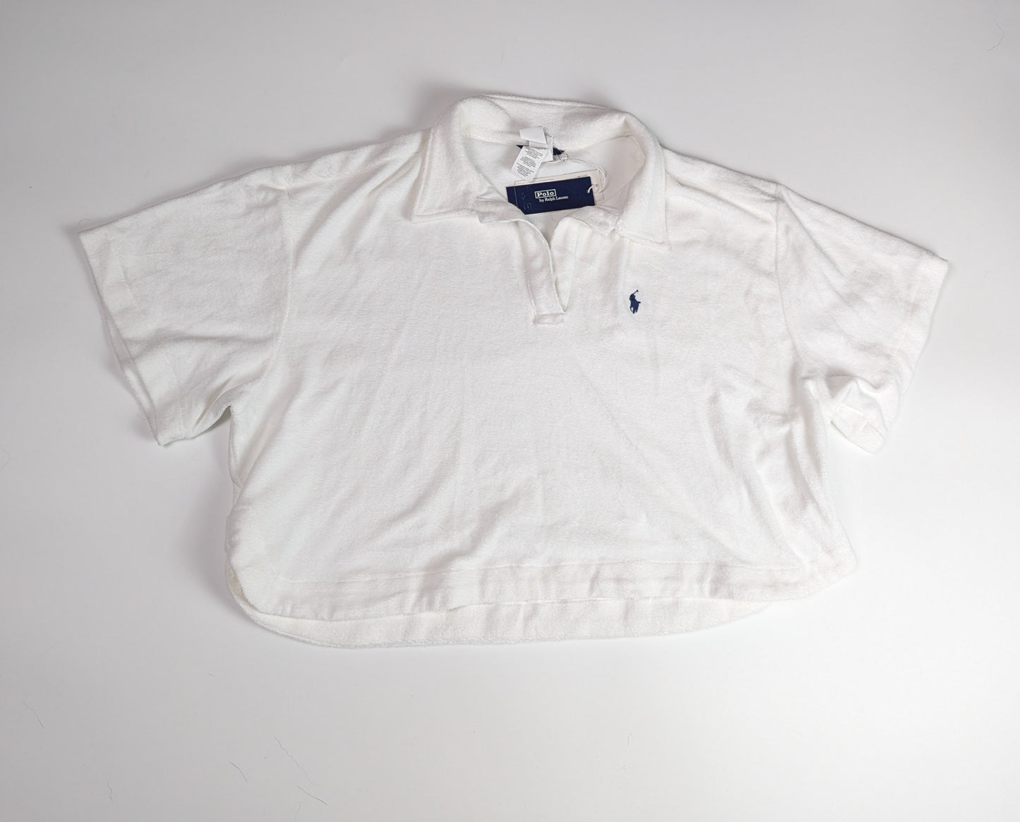 Polo Ralph Lauren Womens Terry Shorts Set - White